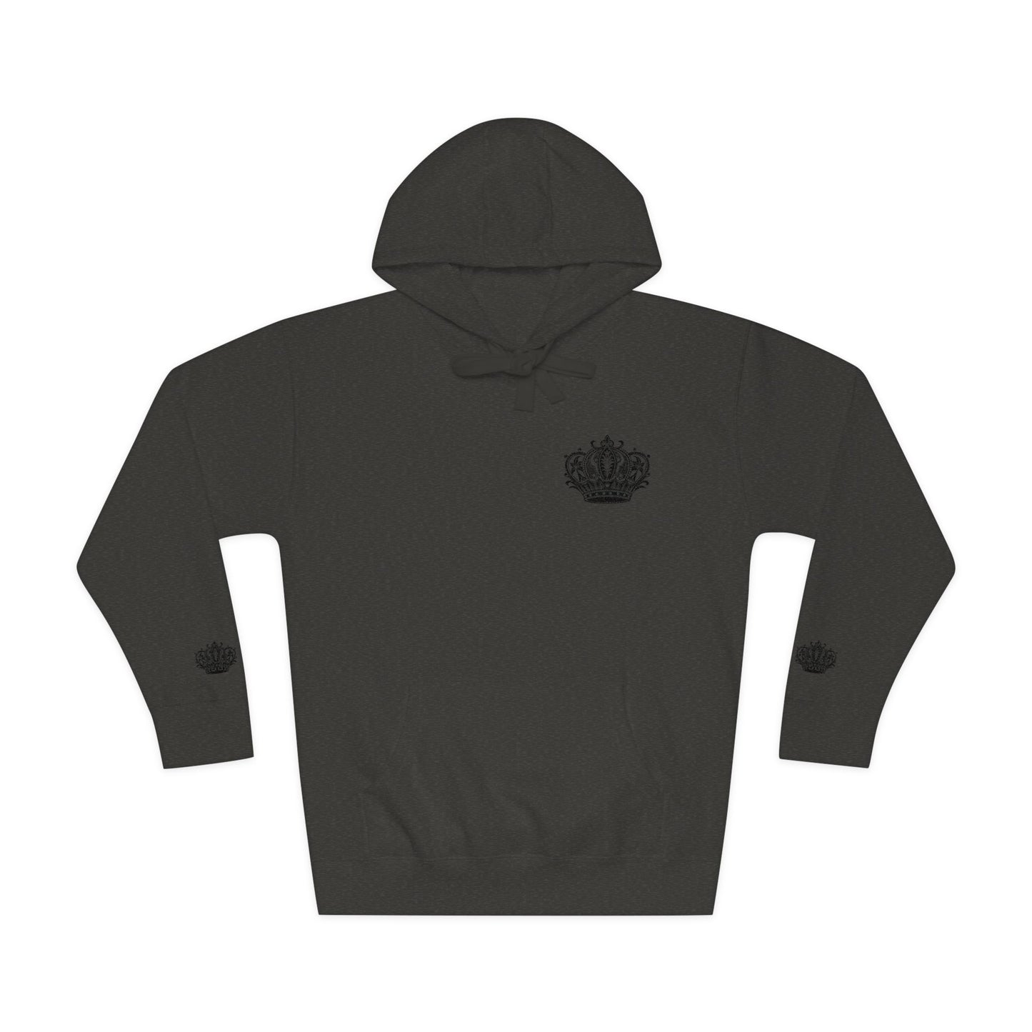 Crown Floral Unisex Fleece Hoodie | Cozy Streetwear, Perfect Gift for Him & Her, Autumn Fashion, Casual Wear, Trendy Outfit