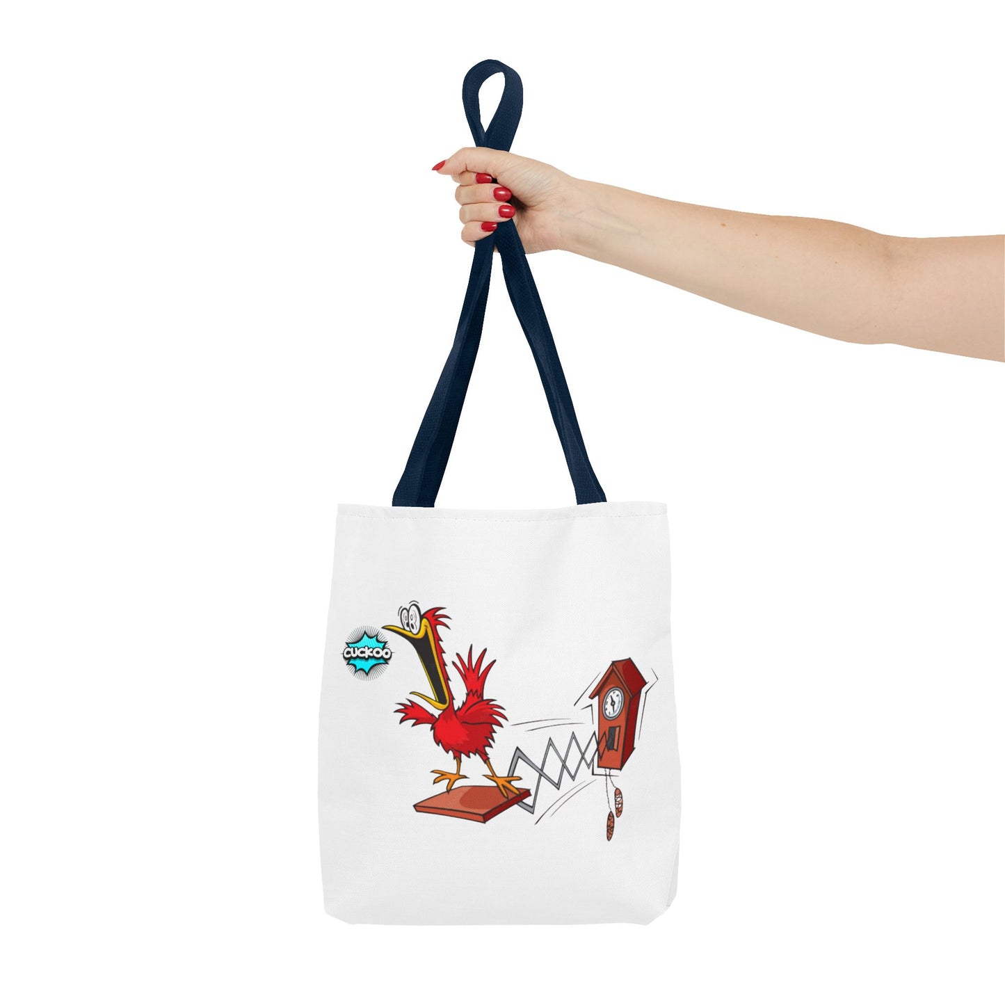 Quirky Cartoon Tote Bag, Funny Gift, Bird Lover's Bag, Everyday Use, Shopping
