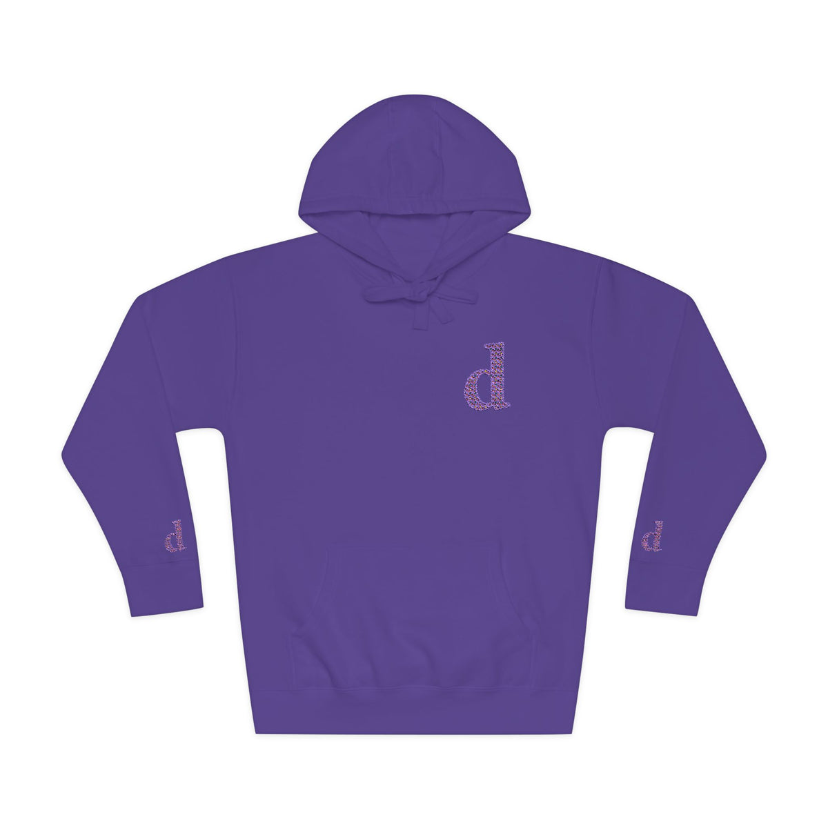 Floral Initial Unisex Fleece Hoodie | Cozy Casual Wear, Gifts for Her, Monogrammed Hooded Sweatshirt, Fall Fashion, Birthday Present
