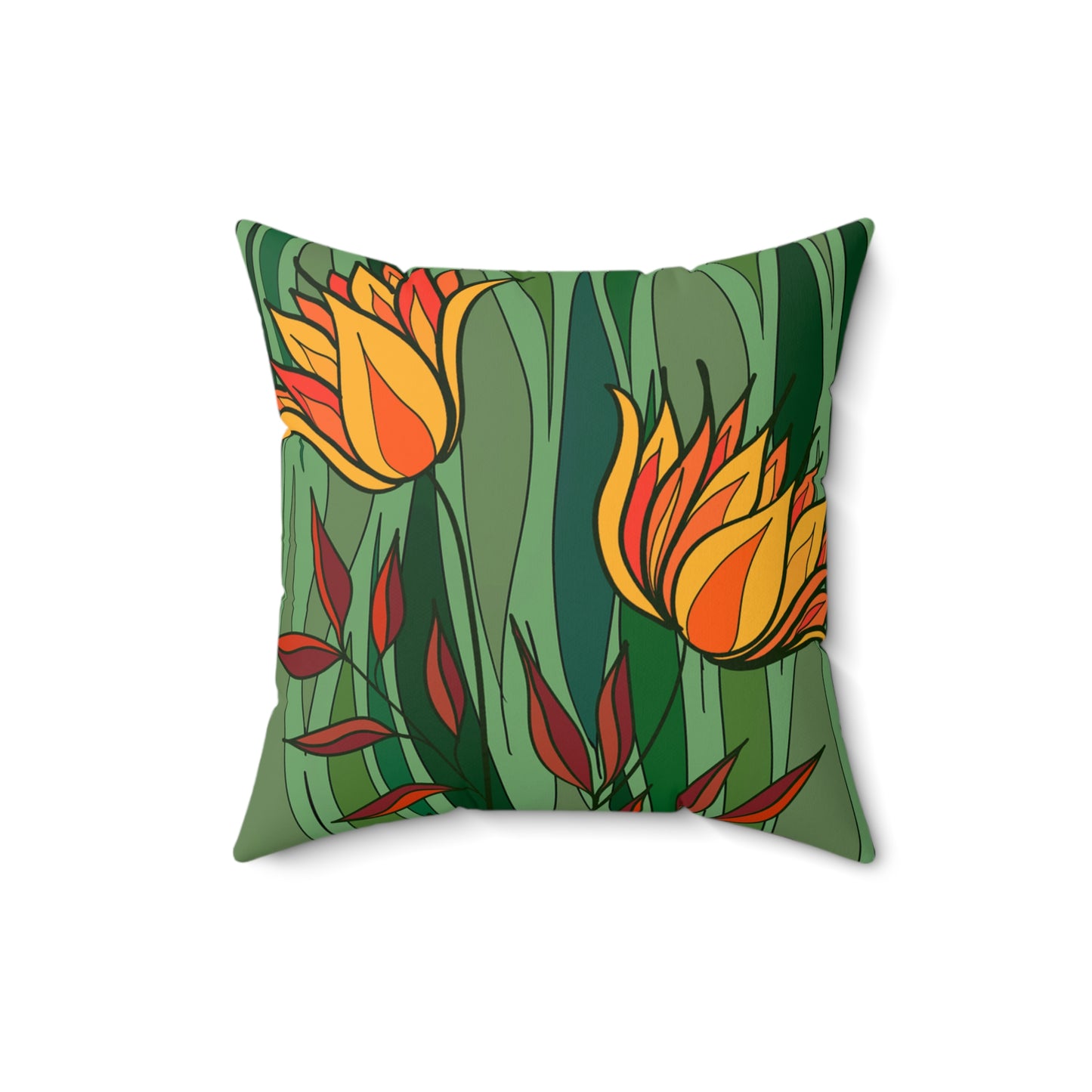 Spun Polyester Square Pillow