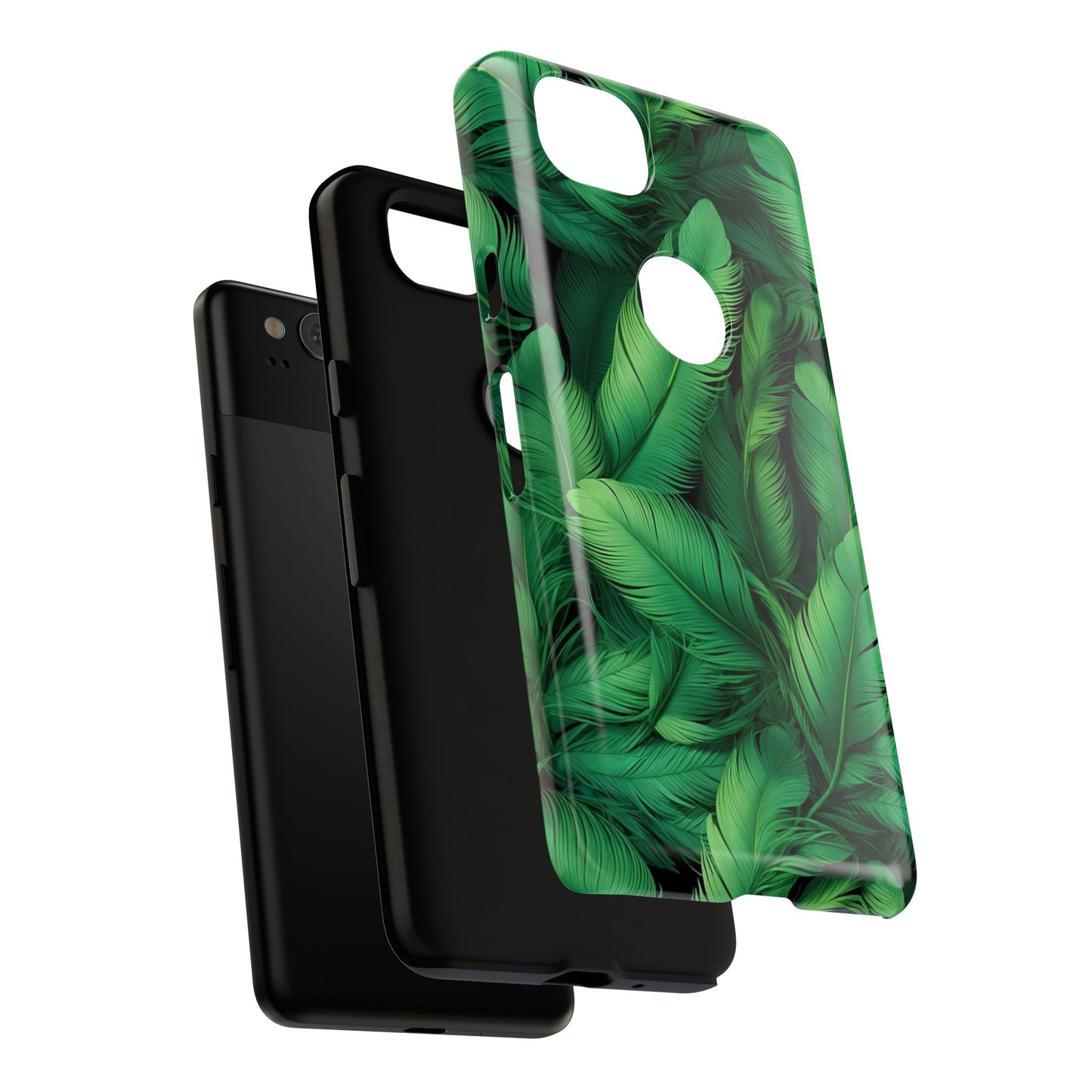 Tough Cases - Tropical Leaf Phone Case, Nature-inspired, Phone Accessory, Gift for Her, Jungle Theme, Eco-Friendly