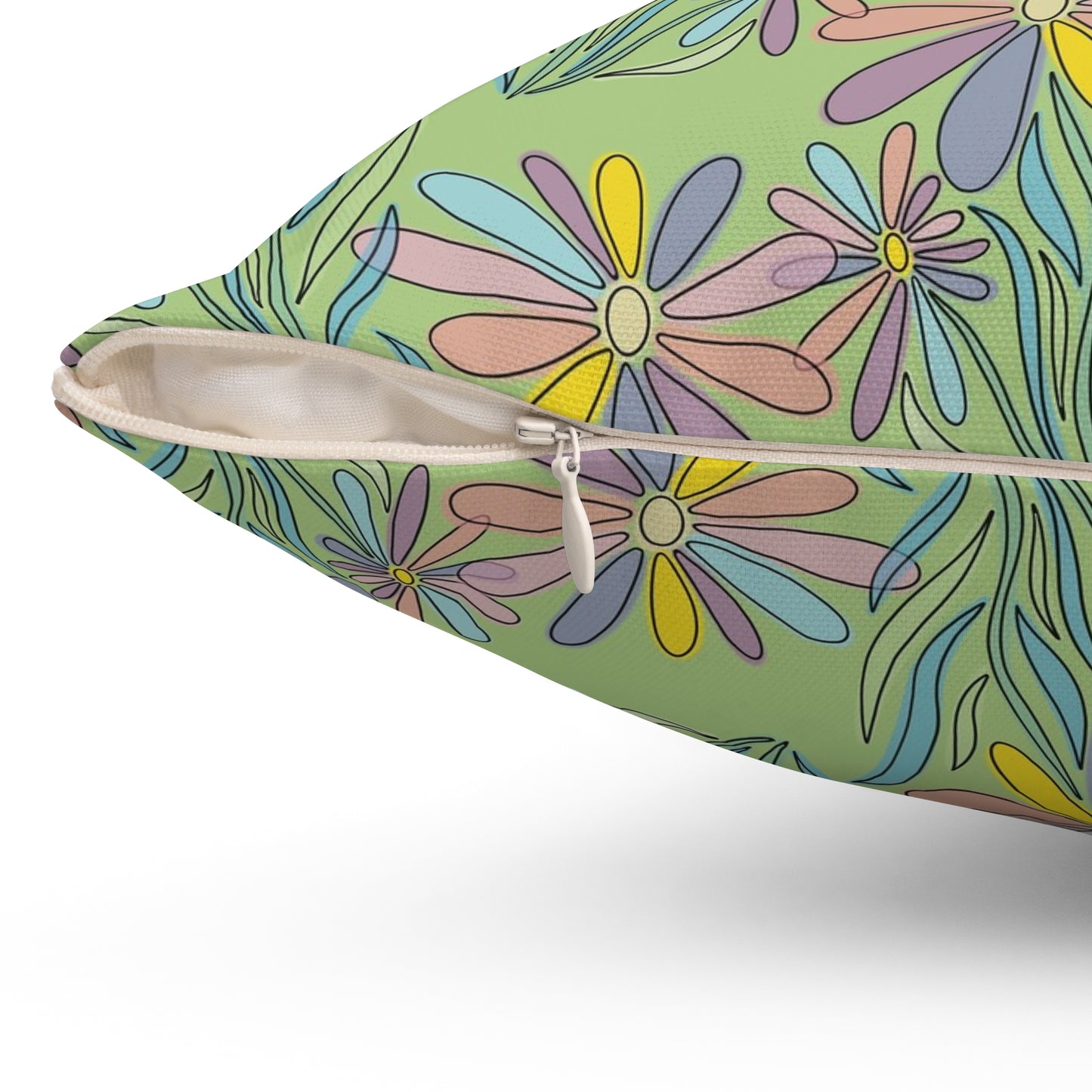 Spun Polyester Square Pillow