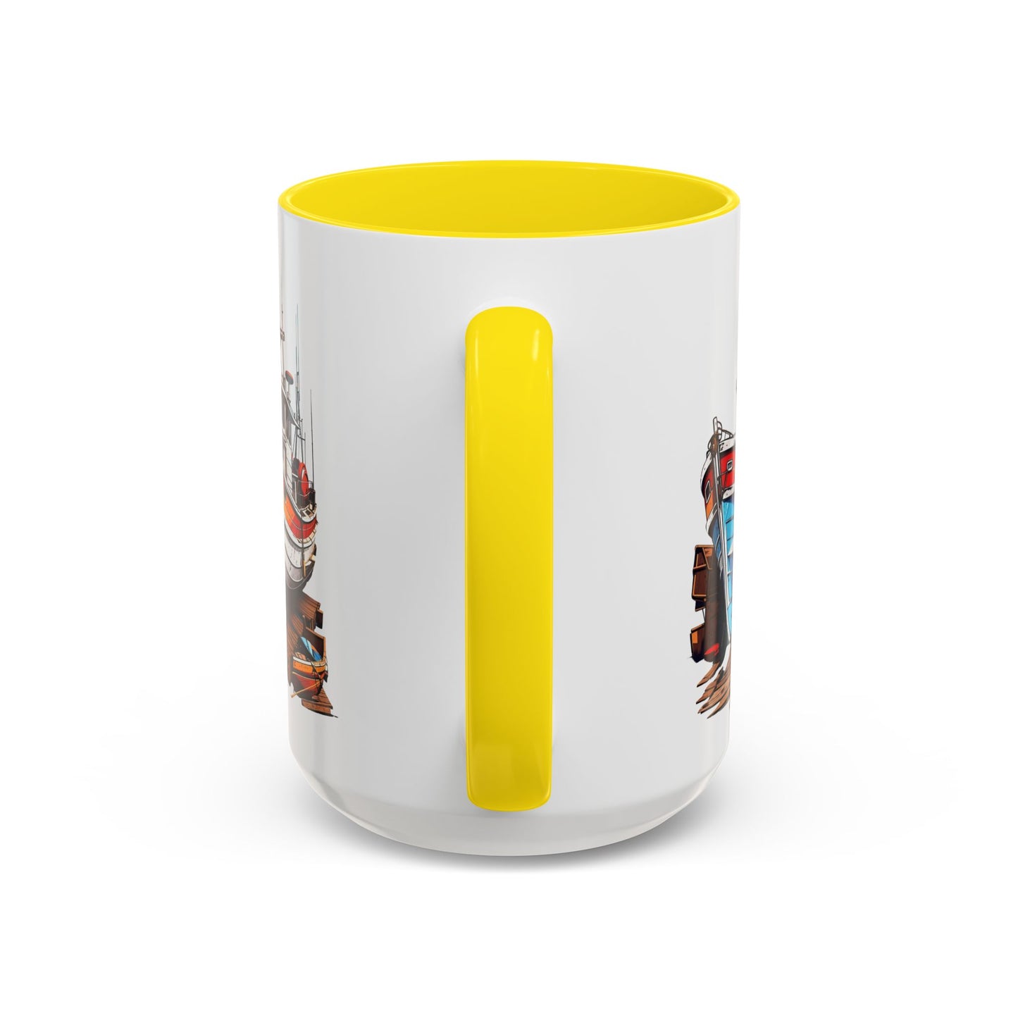 Nautical Accent Coffee Mug | Perfect for Boat Lovers, Sailor Gifts, Coastal Decor, Unique Gift Idea, Custom Artwork Mug