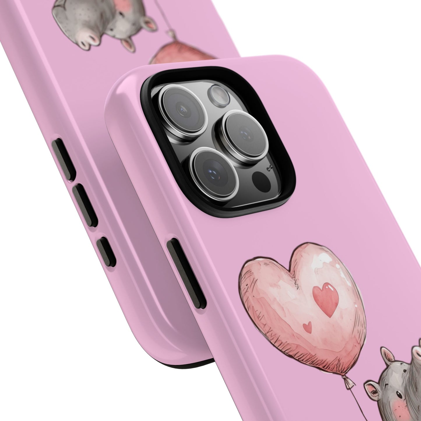 Cute Hippo Phone Case | Good Vibes, Gift for Friends, Cute Phone Accessories, Animal Lover Gift, Happy Phone Cover