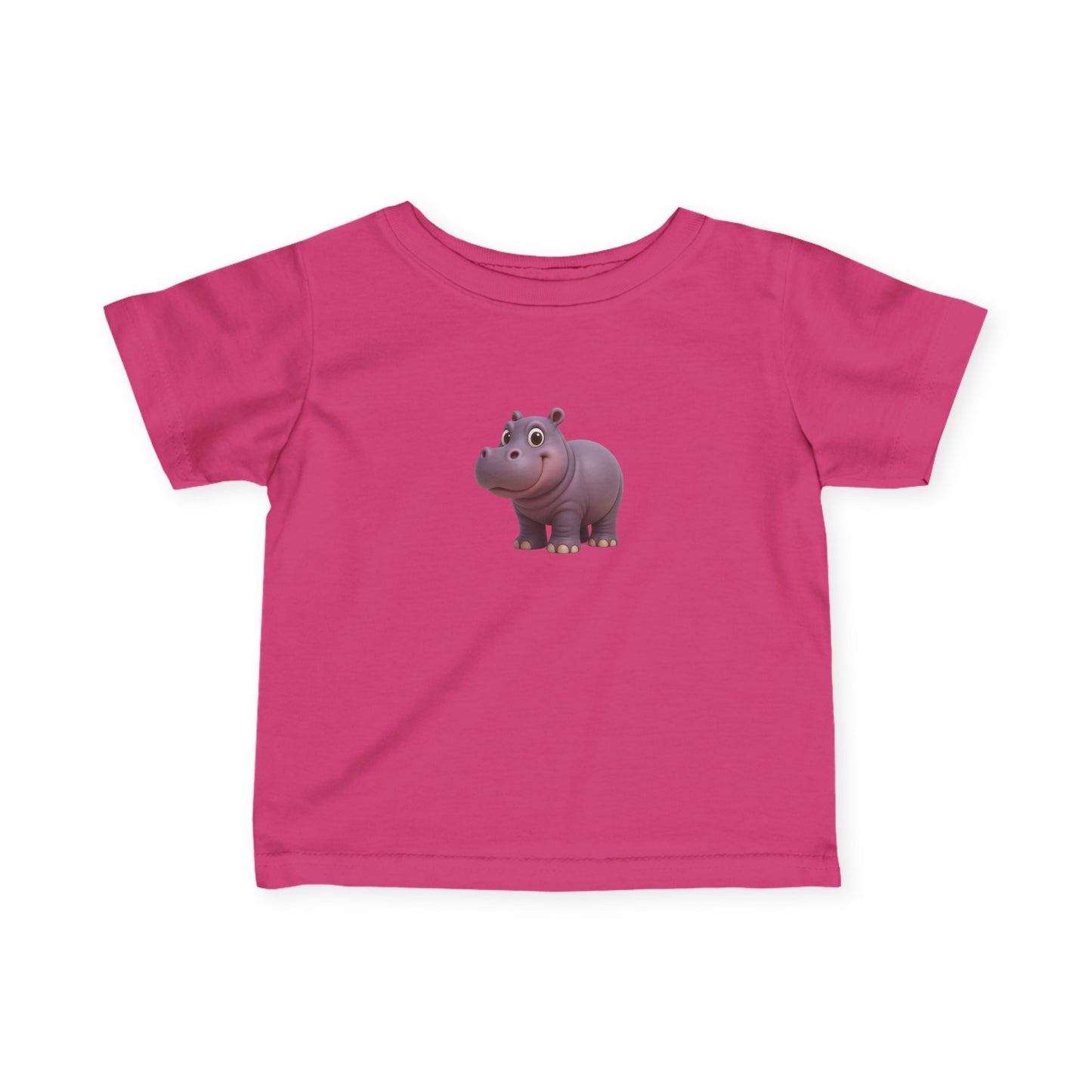 Cute Hippo Infant T-Shirt, Baby Birthday Gift, Toddler Apparel, Animal Lover Tee, Kids Casual Wear