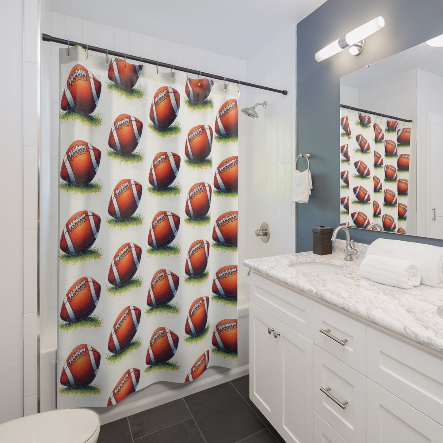 Shower Curtains football