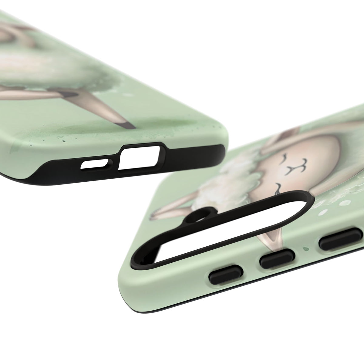 Cute Yoga Sheep Phone Case — Pastel Lamb Ballerina Protective Cover