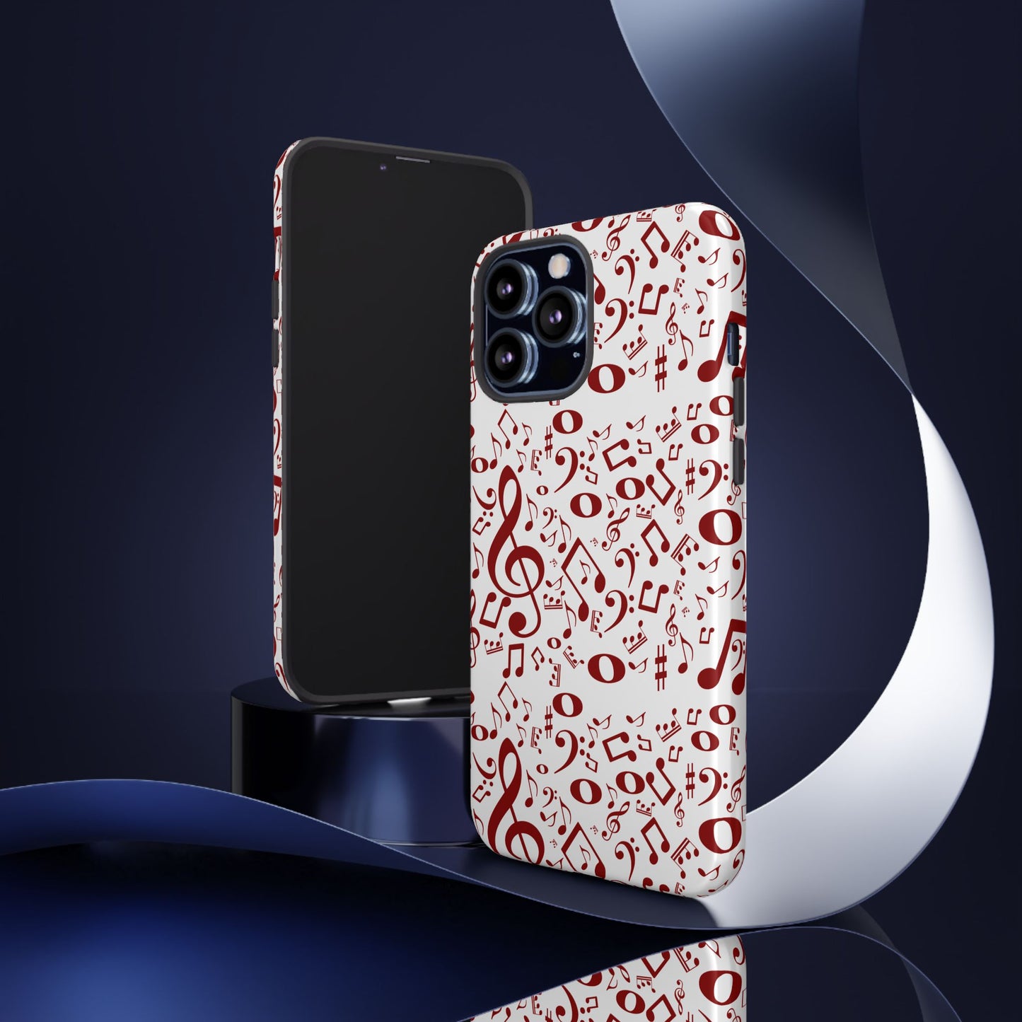 Musical Note Phone Case, Tough iPhone Cover, Gift for Musicians, Customizable, Music Lover's Accessory, Durable Phone Protection