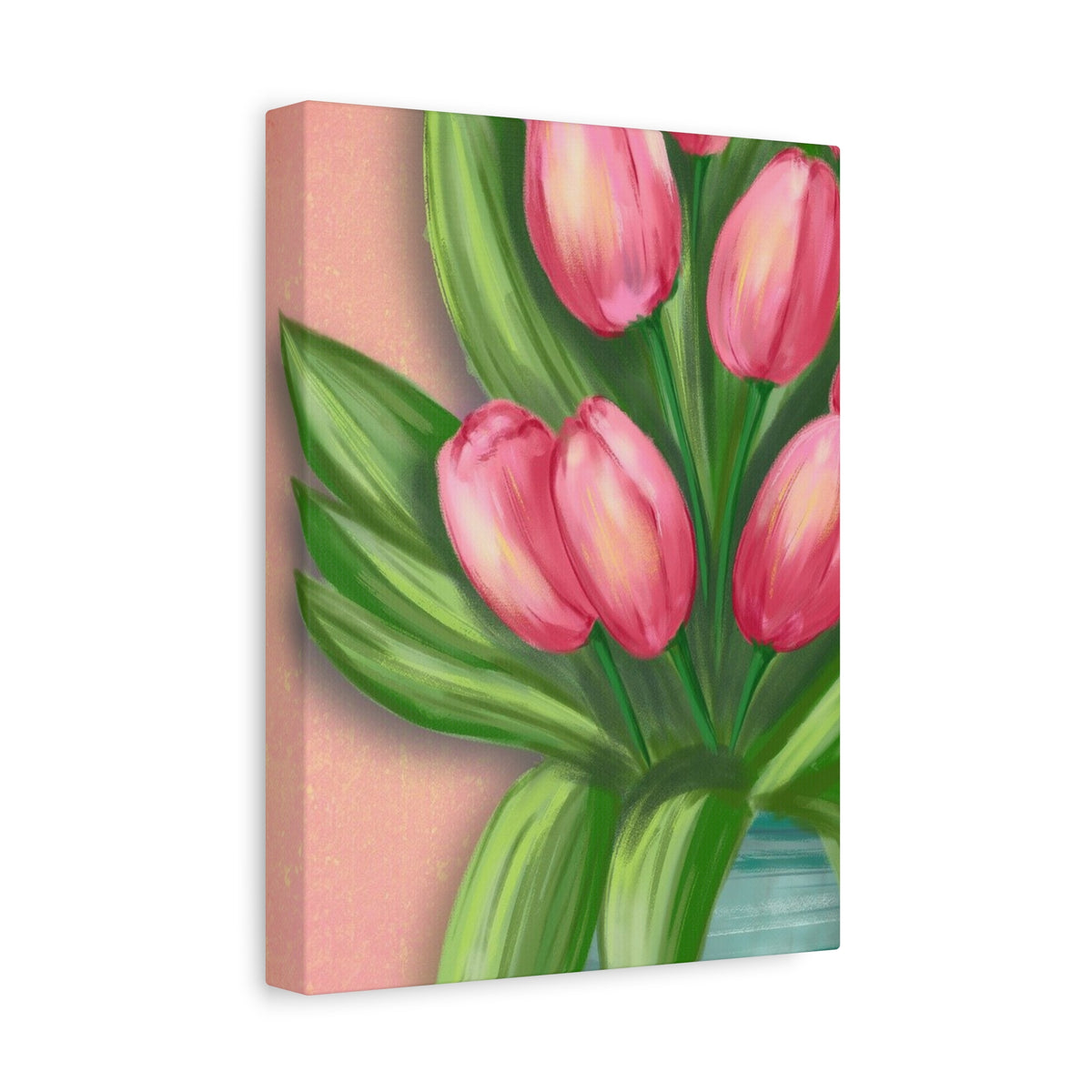 Matte Canvas, Stretched, 1.25" Tulips