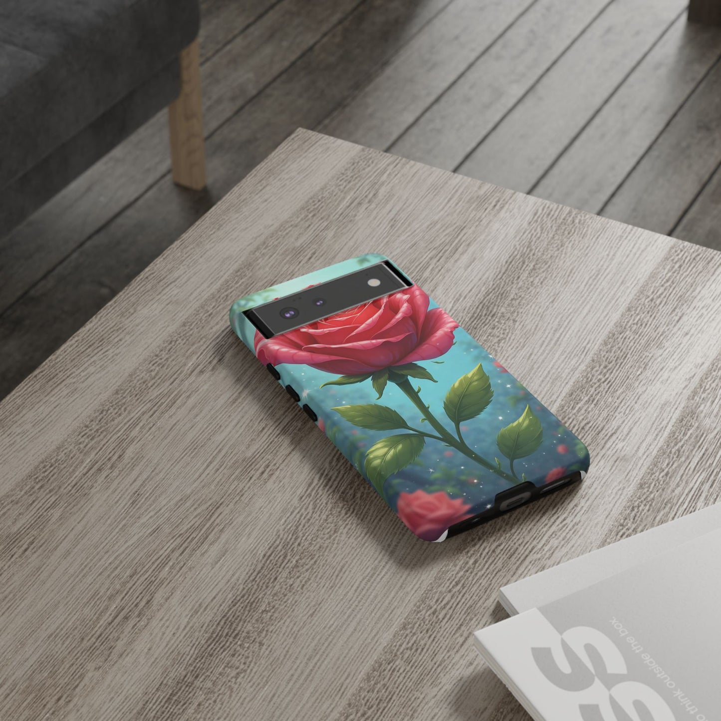 Floral Phone Case, Tough Cases with Elegant Rose Design, Stylish iPhone Cover, Rose Flower Gift for Nature Lovers, Unique Mobile Accessories