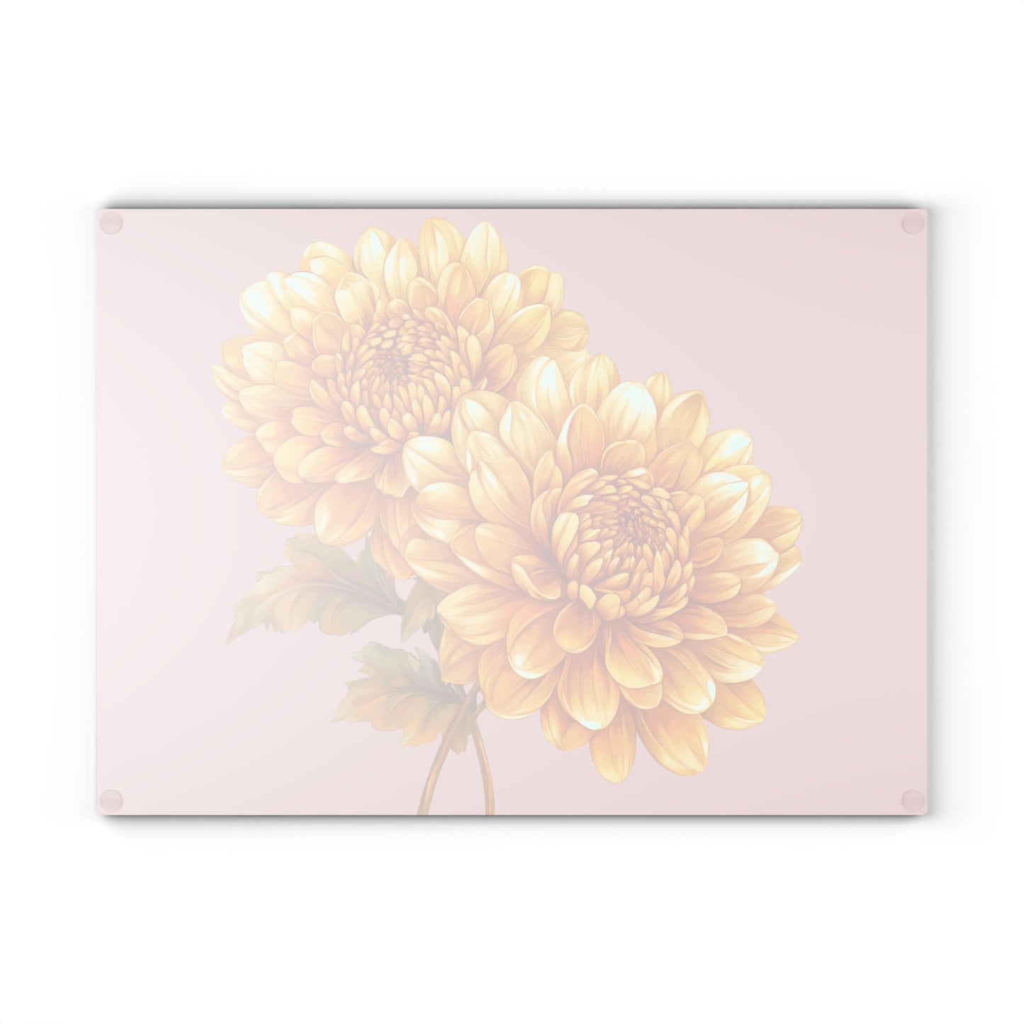 Floral Elegance Glass Cutting Board - Perfect Kitchen Decor, Gift for Bakers, Mother's Day, Housewarming, and Floral Lovers