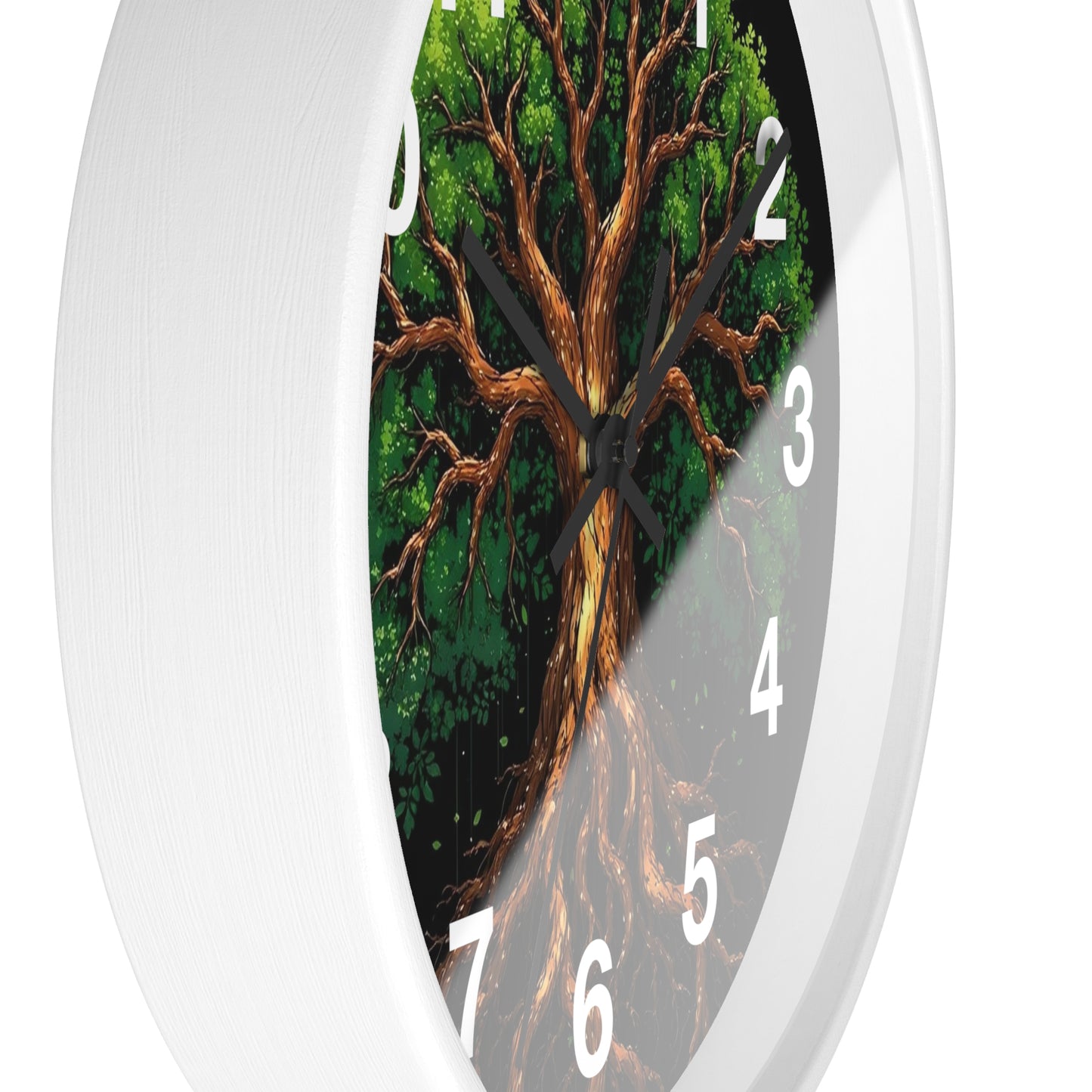 Nature-Inspired Tree Wall Clock, Home Decor, Eco-Friendly Gift, Rustic Aesthetic, Unique Timepiece, Woodland Theme