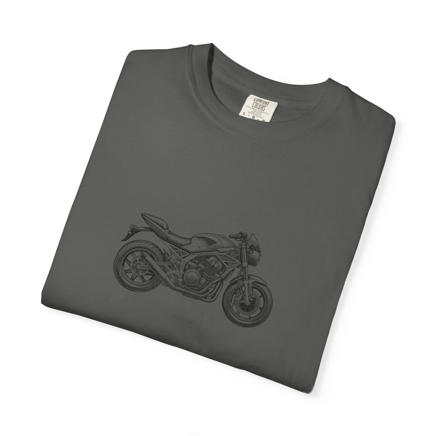 Motorcycle Vibes Unisex Garment-Dyed T-Shirt, Biker Tee for Motorcycle Enthusiasts, Gift for Riders, Casual Wear, Adventure Apparel
