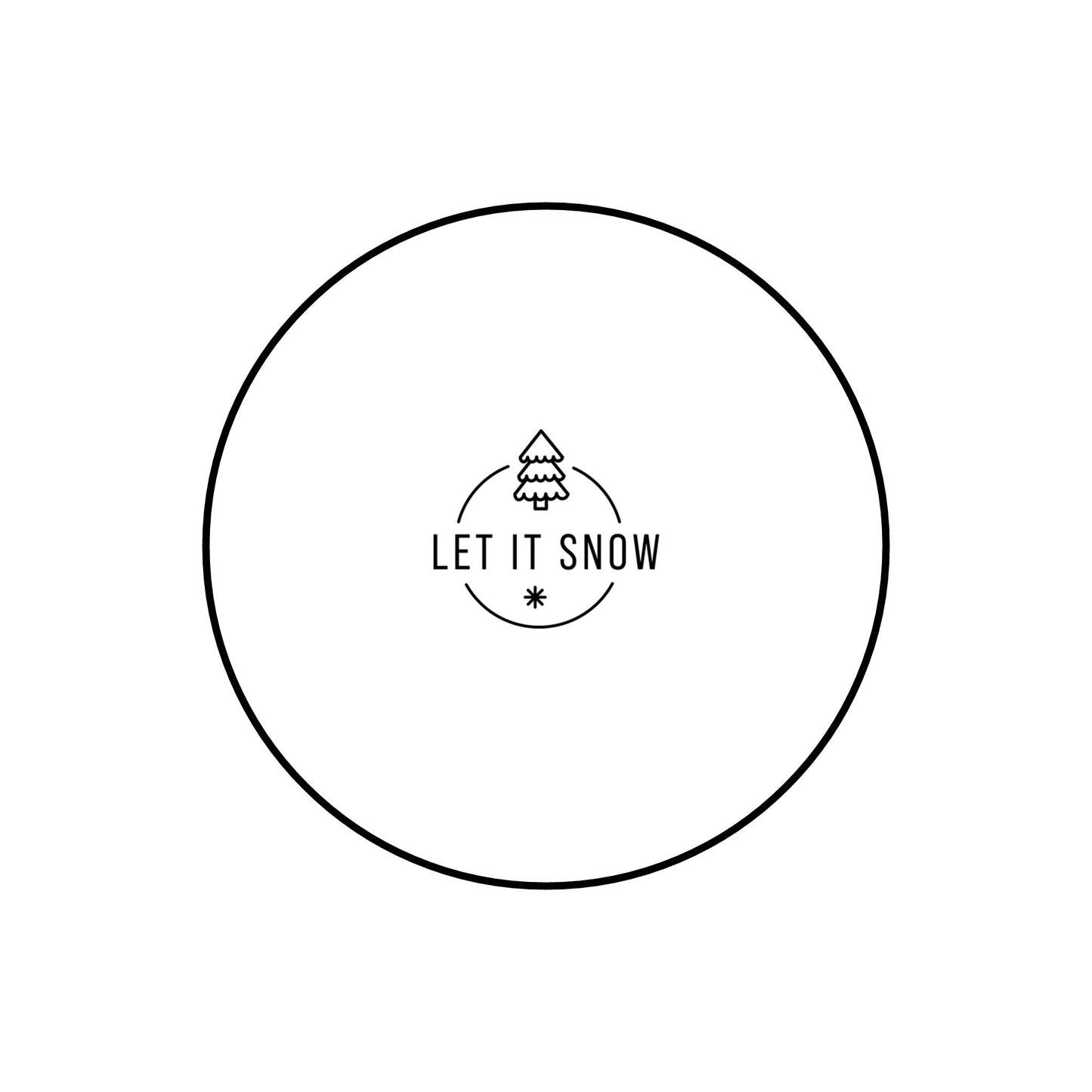 Whiskey Glass, 10.5oz (Engraving) Let it snow