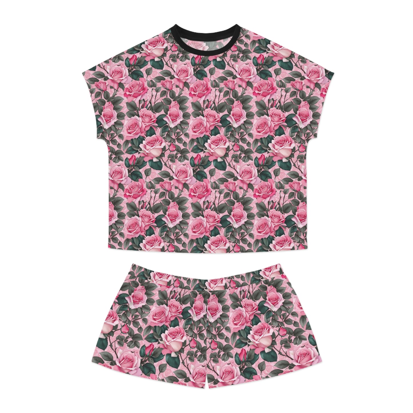 Floral Women's Pajama Set, Cute Sleepwear, Short Sleep Set, Comfortable Nightwear, Summer PJs, Gift for Her