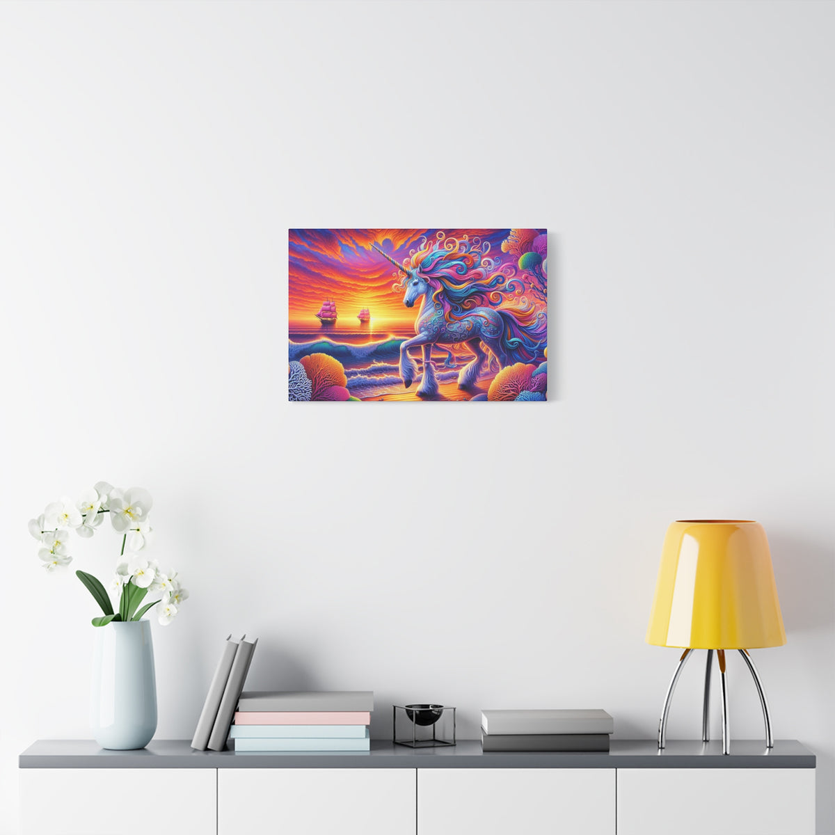 Matte Canvas, Stretched, 1.25" Unicorn