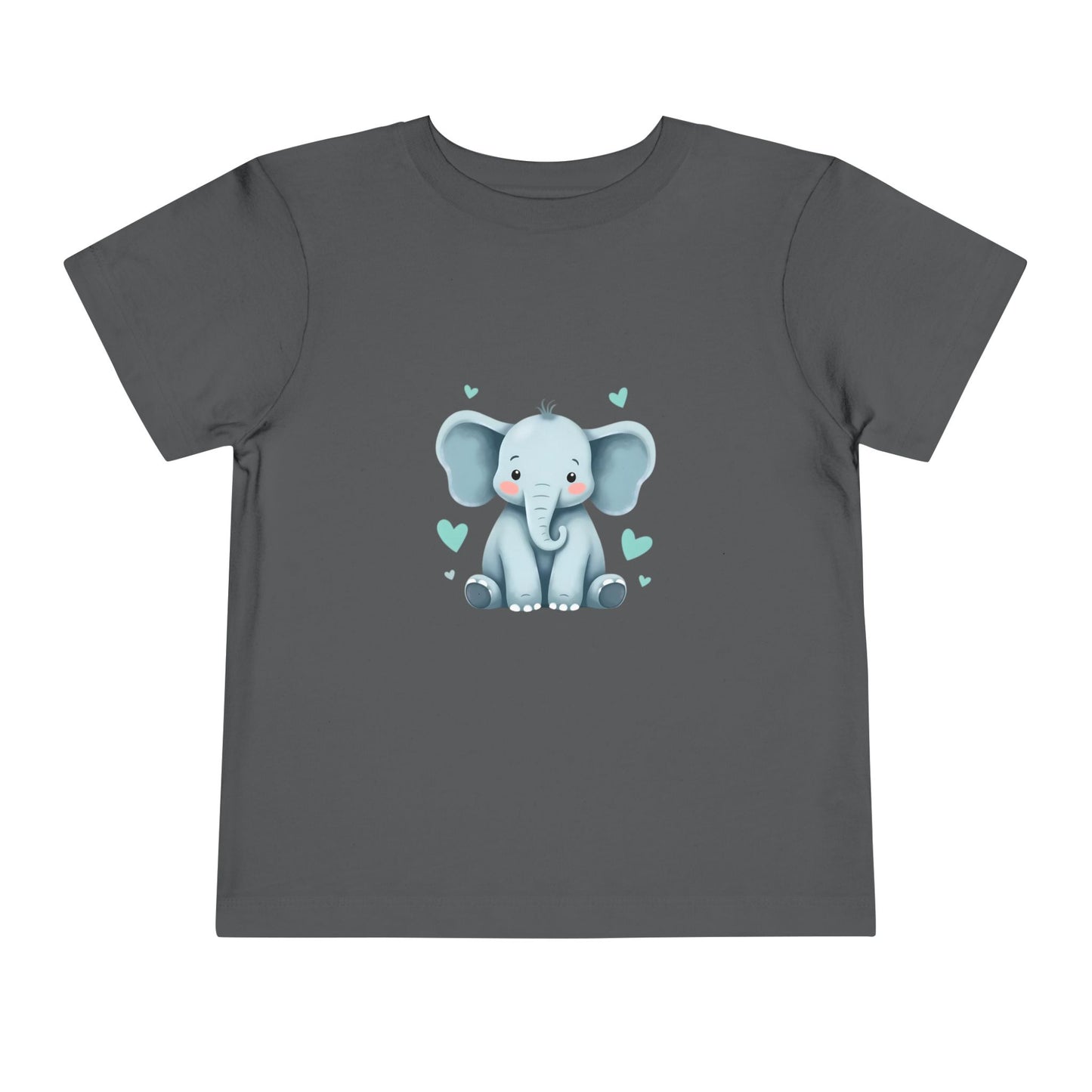 Adorable Elephant Toddler Tee, Kids Short Sleeve Shirt, Cute Baby Clothes, Elephant Lover Gift, Birthday Outfit