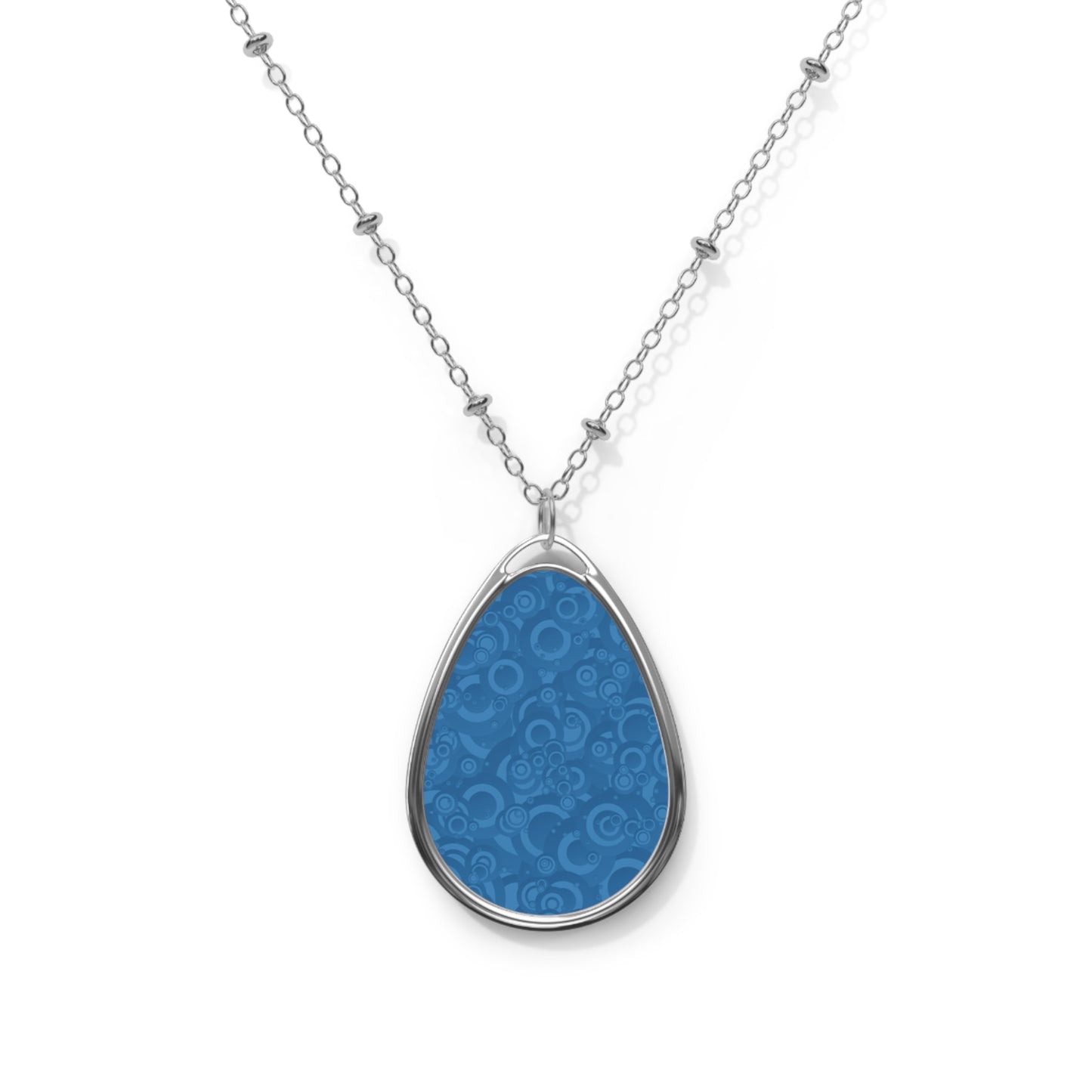 Elegant Oval Necklace, Teardrop Pendant Jewelry, Perfect Gift for Her, Birthday, Anniversary, Minimalist Style, Everyday Wear