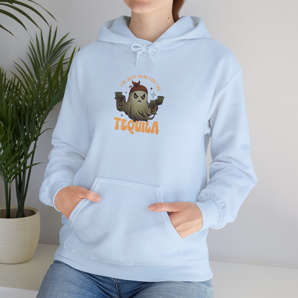 Unisex Heavy Blend™ Hooded Sweatshirt Only here for the Tequila