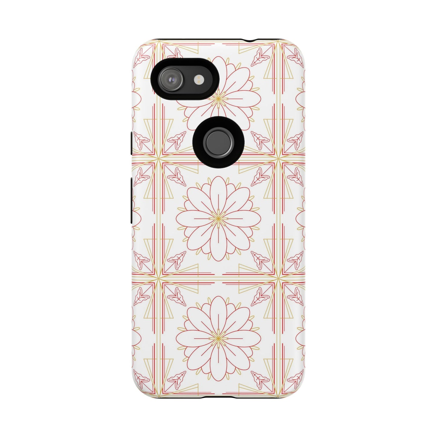 Floral Pattern Phone Case - Stylish Tough Case, Flower Design, Cute Mobile Cover, Phone Accessory, Gift for Her, Spring Style