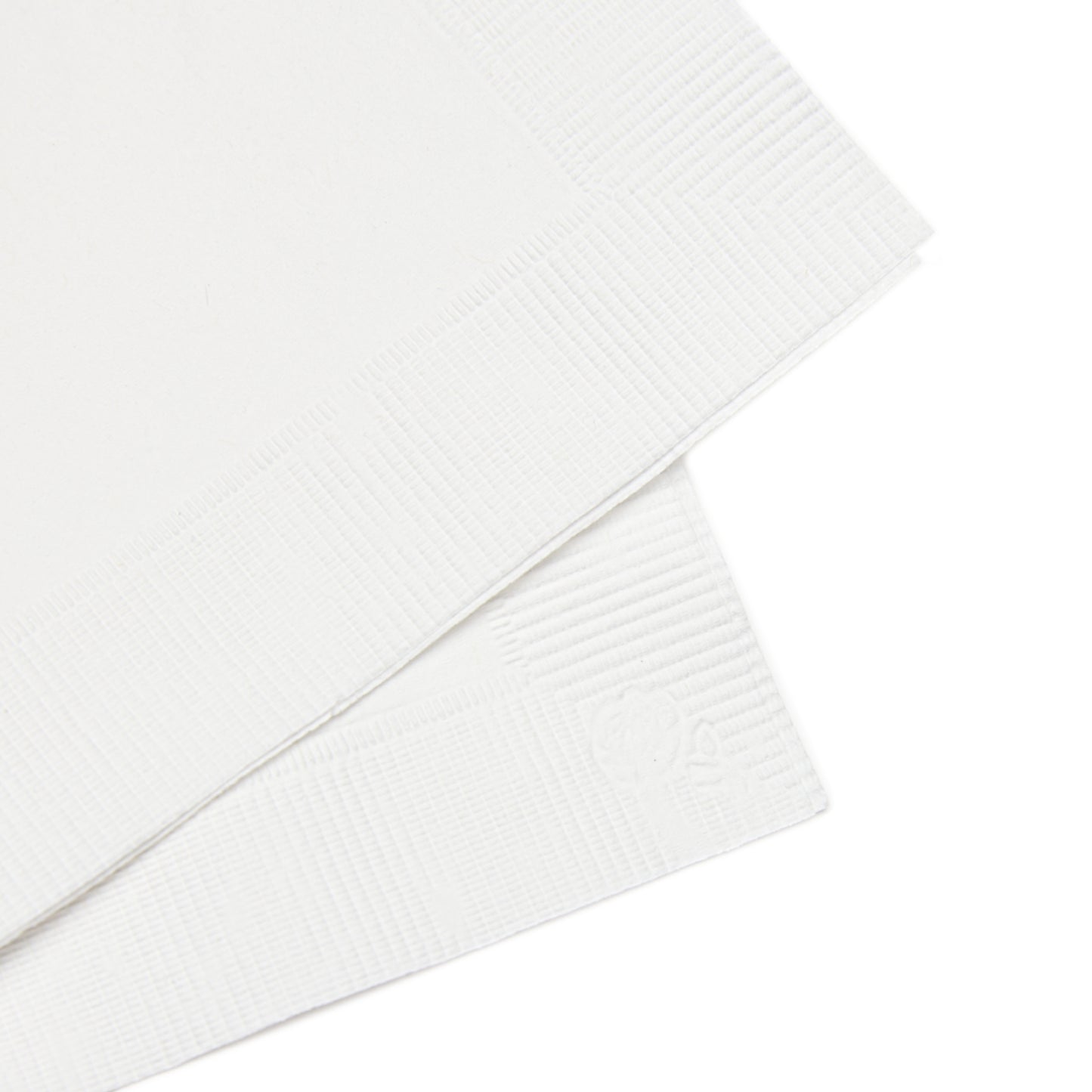 White Coined Napkins- Santa