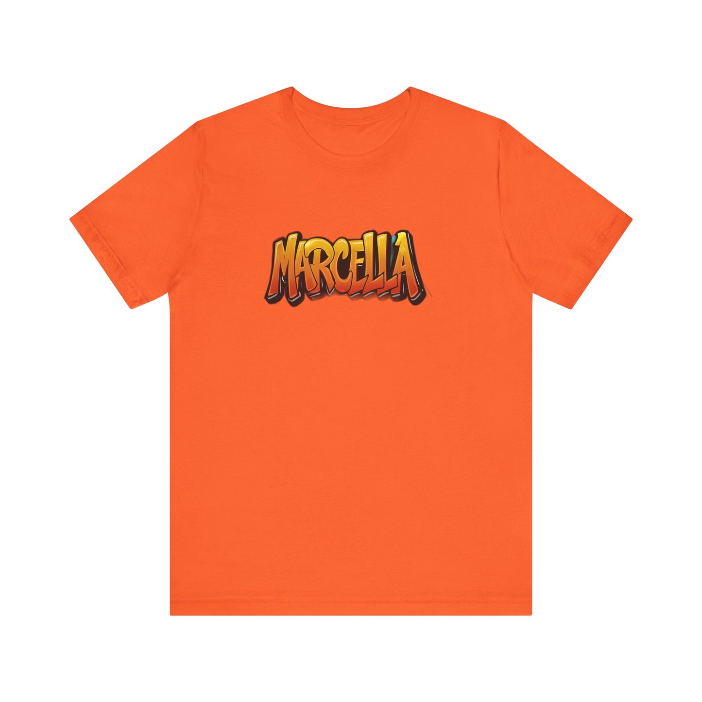 Marcella Graphic Tee, Unisex Short Sleeve Shirt for Casual Wear, Gift for Friends, Summer Outfit, Unique Name Shirt