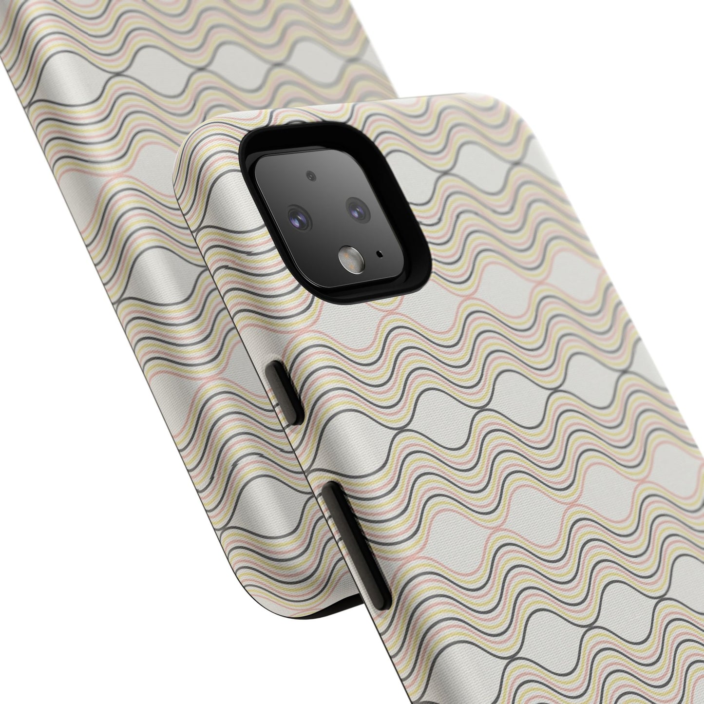Stylish Phone Case for Tough Protection, Wavy Design, Chic Accessory, Gift for Her, Trendy Tech, Holiday Gift Idea