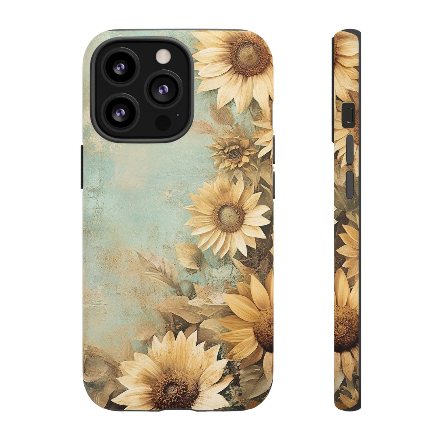 Sunflower Phone Case, Tough Shell Floral Cover, Nature Inspired Gift, Durable Protective Case, Perfect for Spring and Summer