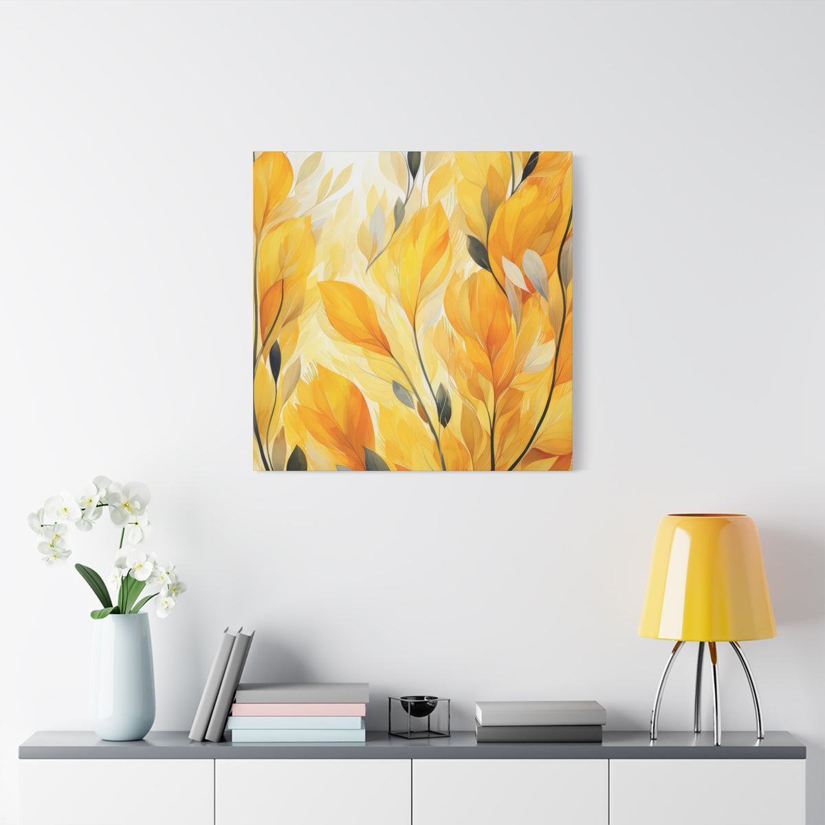 Gorgeous Yellow Matte Canvas Art Print, Stretched, 1.25"