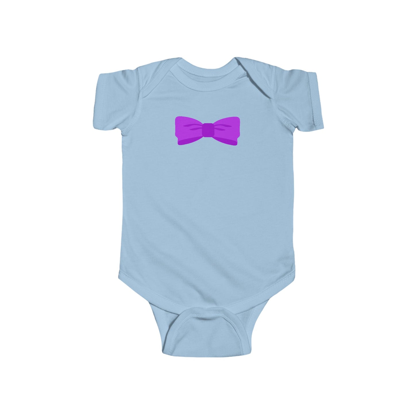 Purple Bow Infant Bodysuit, Cute Baby Onesie, Shower Gift, Baby Birthday Outfit, Newborn Clothing, Adorable Gift Idea
