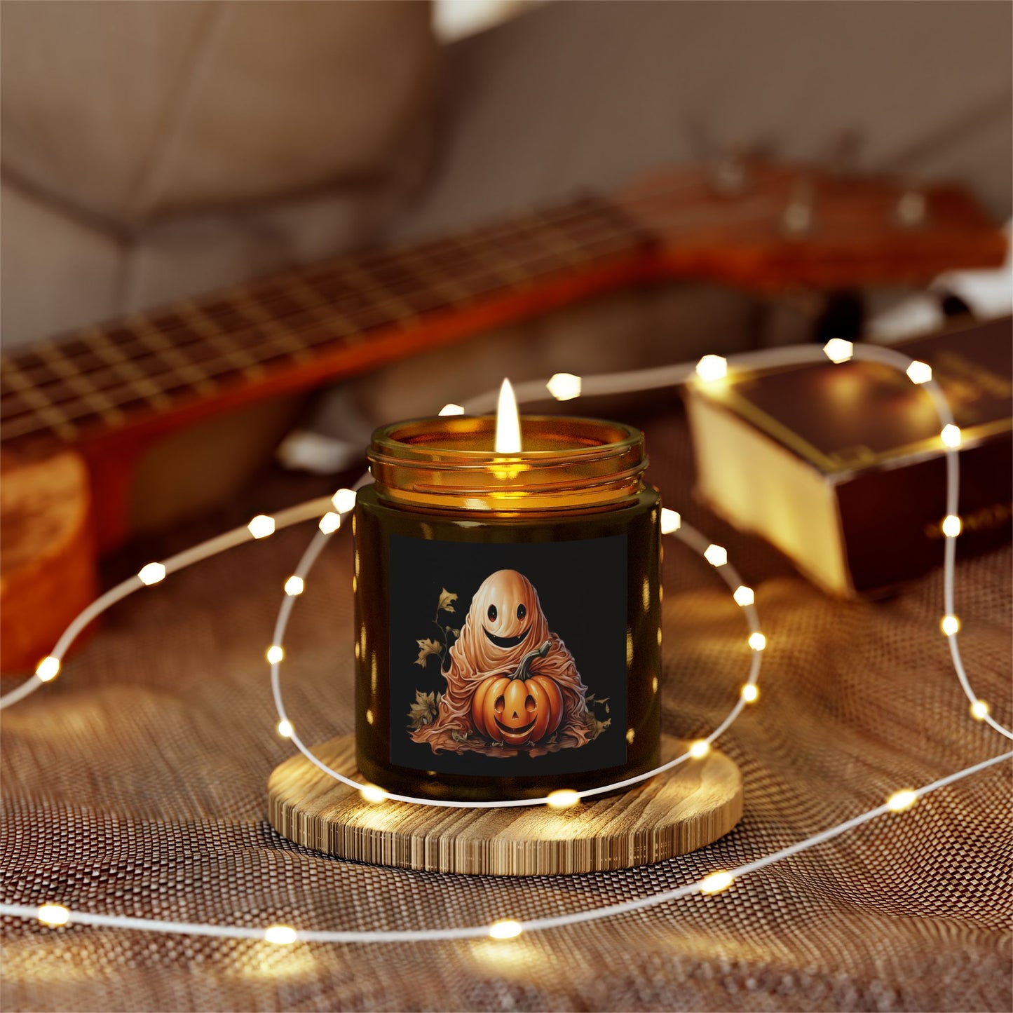 Halloween Scented Candles, Fall Decor, Cozy Home Fragrance, Pumpkin Spice Candle, Spooky Vibes, Autumn Gift