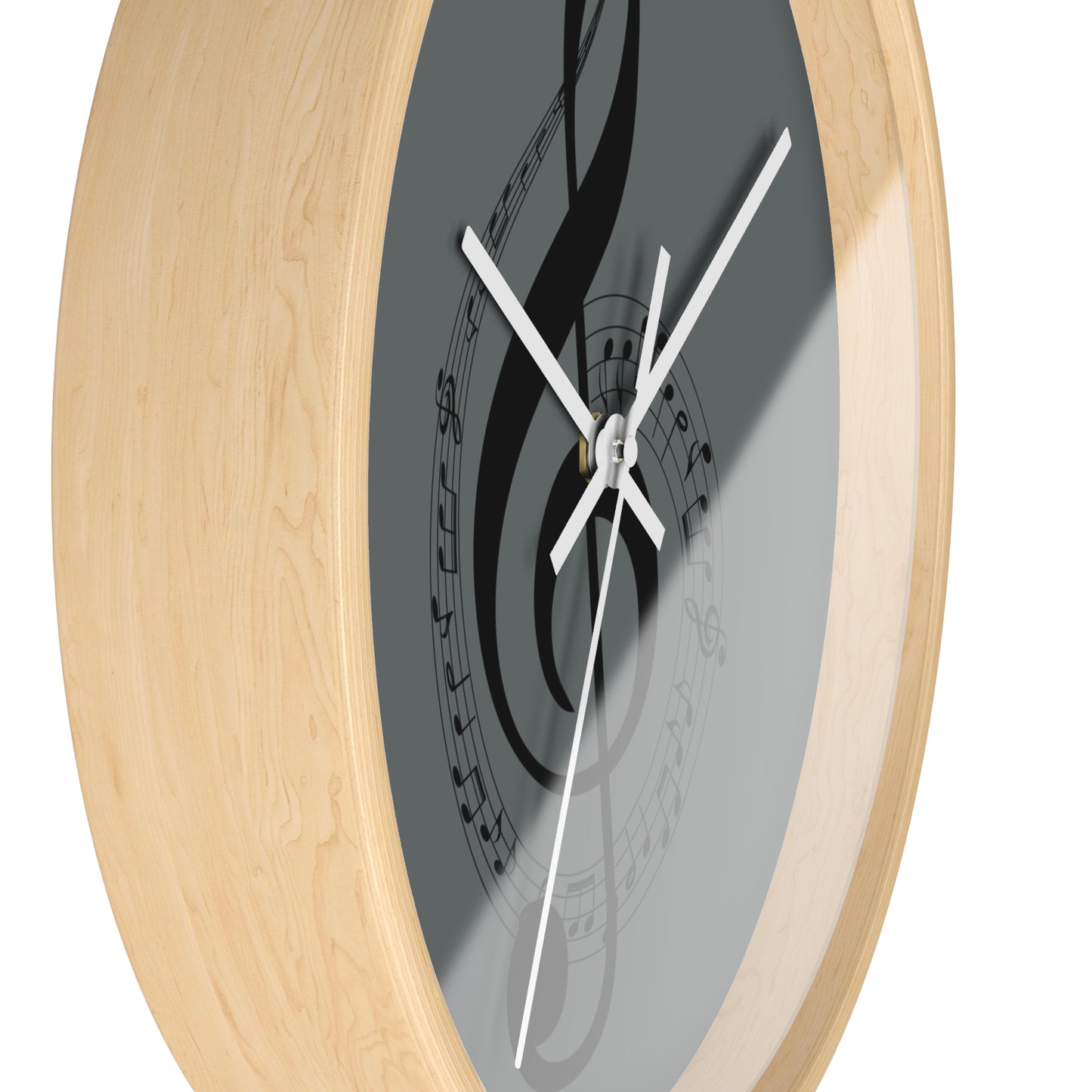 Musical Notes Wall Clock - Elegant Home Decor for Music Lovers