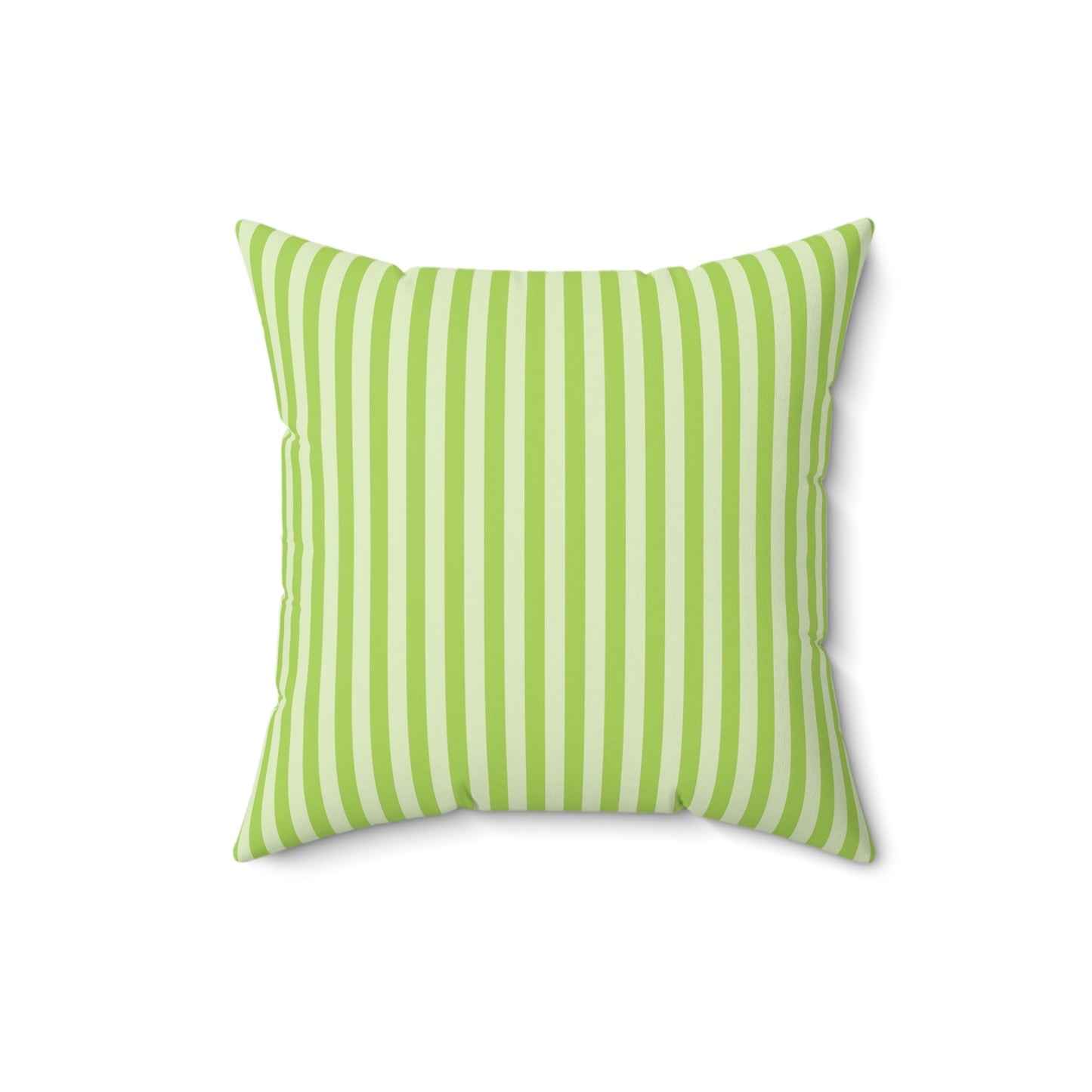 Fresh Green Striped Throw Pillow Decorative Cushion for Modern Living Room