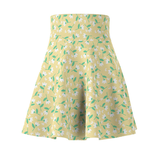 Floral Women's Skater Skirt | Spring Fashion, Casual Outfit, Summer Dress, Party Style, Comfortable Weekend Wear