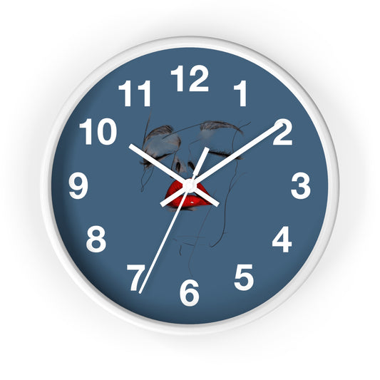 Artistic Face Wall Clock, Unique Home Décor, Modern Wall Art, Trendy Gift for Her, Statement Piece Living Room