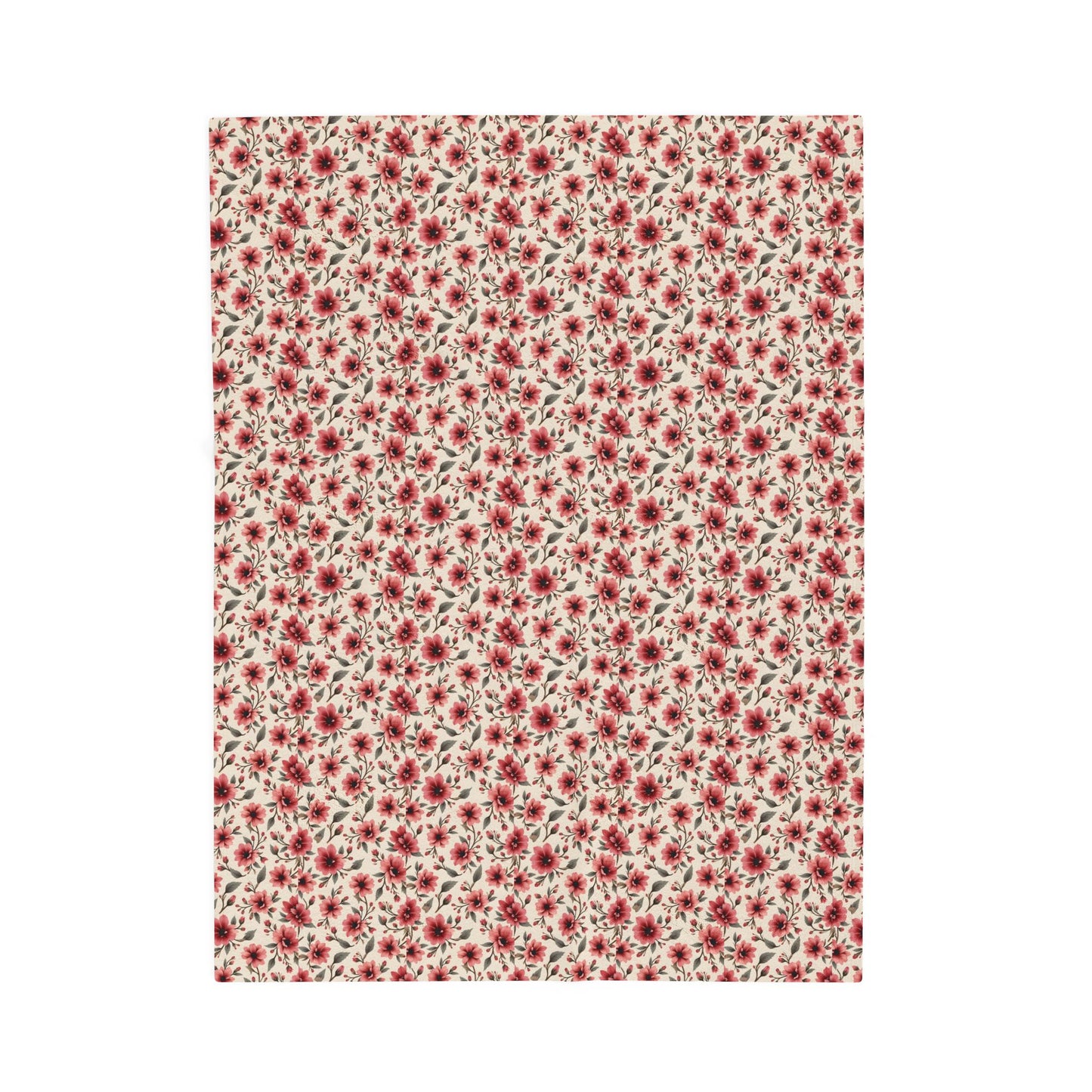 Cozy Floral Velveteen Plush Blanket | Perfect for Home Decor, Gifts, Couch, Travel, Holidays, Soft Throw for Relaxation