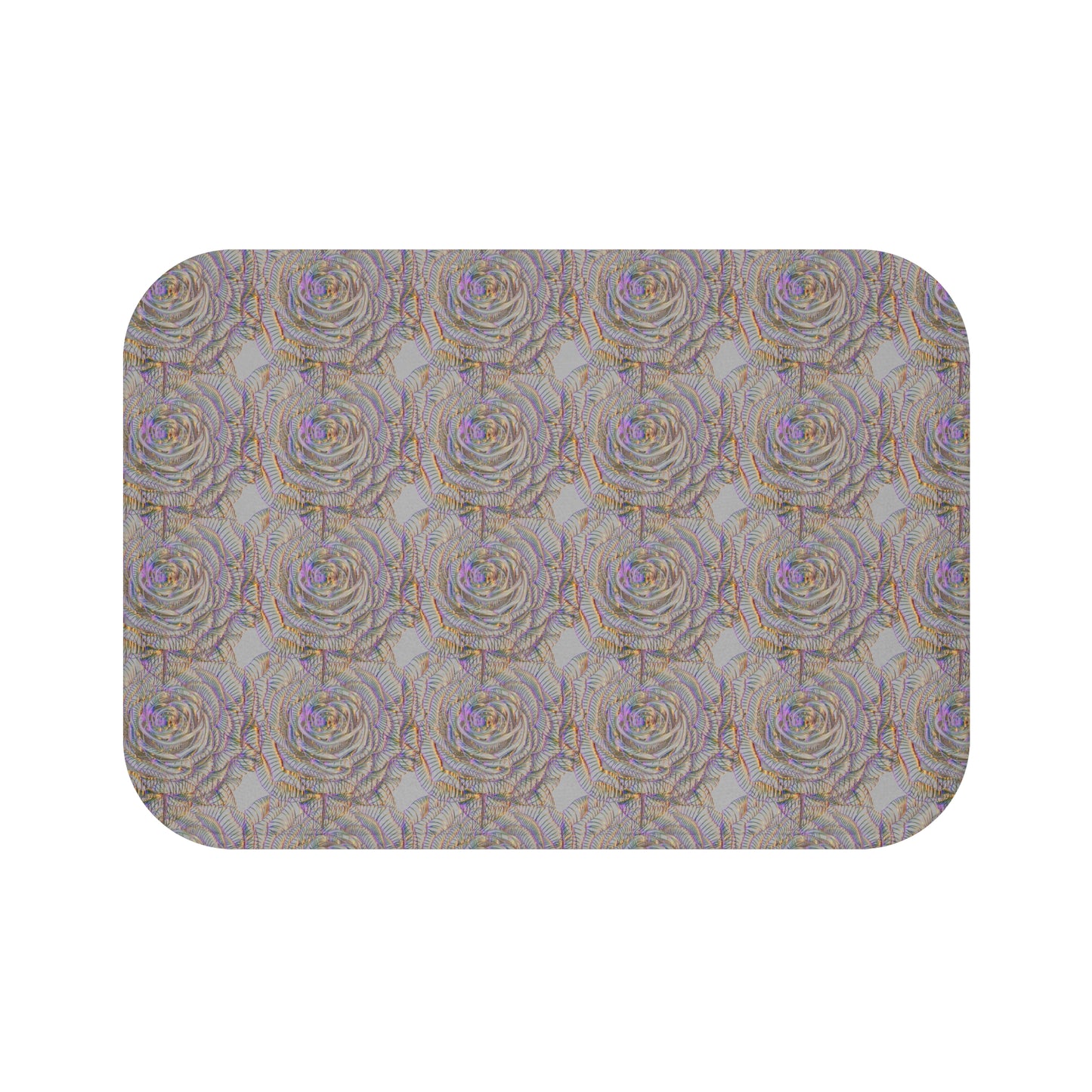 Elegant Floral Bath Mat, Rose Design, Home Decor, Bathroom Accessories, Gift for Her, Mothers Day, Wedding