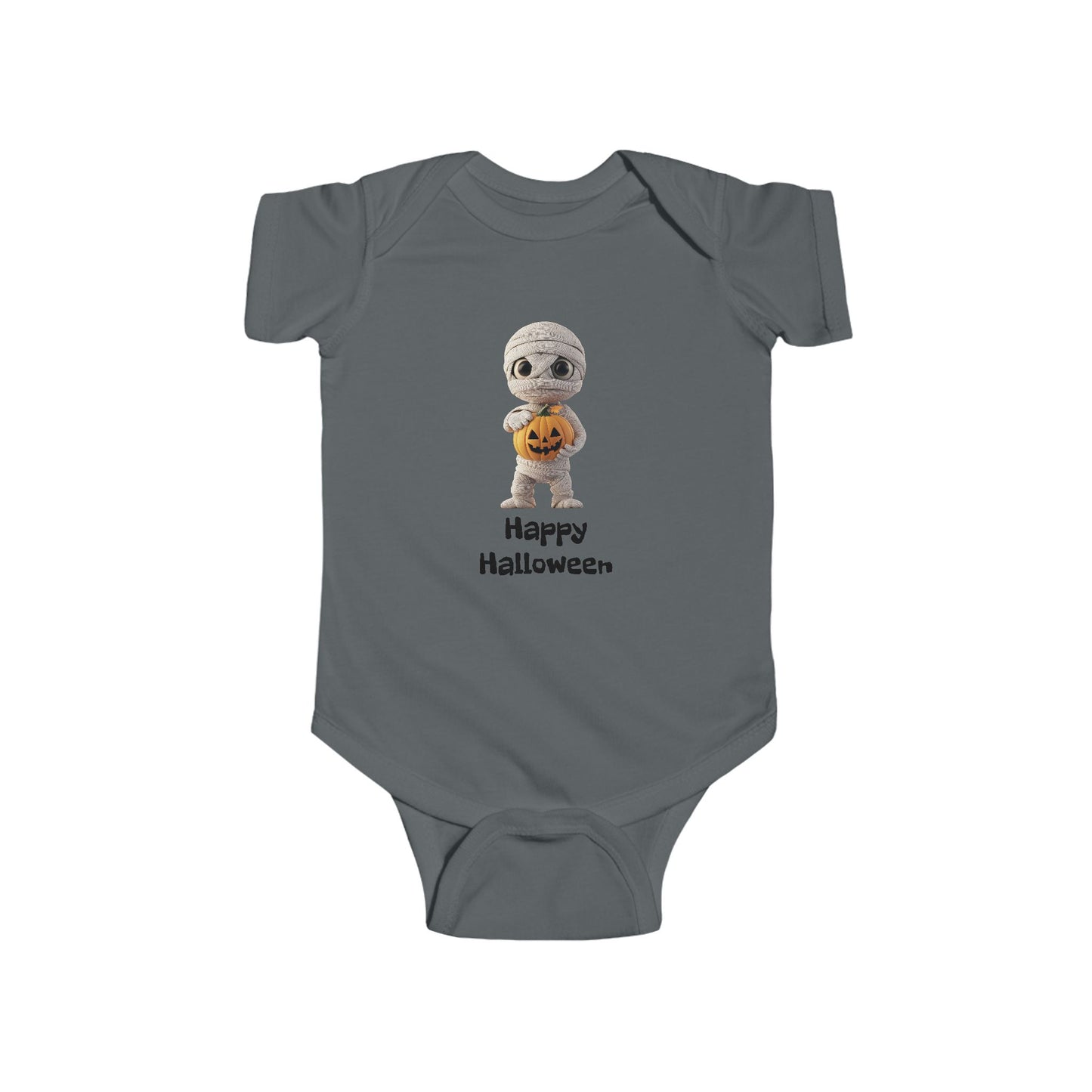 Halloween Infant Bodysuit, Cute Halloween Baby Outfit, Baby Onesie Costume, Mummy Pumpkin Bodysuit, Festive Baby Apparel