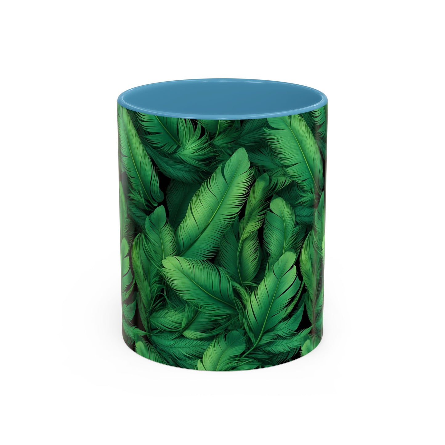 Tropical Leaf Coffee Mug - Green Botanical Drinkware, Ideal Gift for Nature Lovers, Home Decor, Tropical Theme, Eco-Friendly Beverage