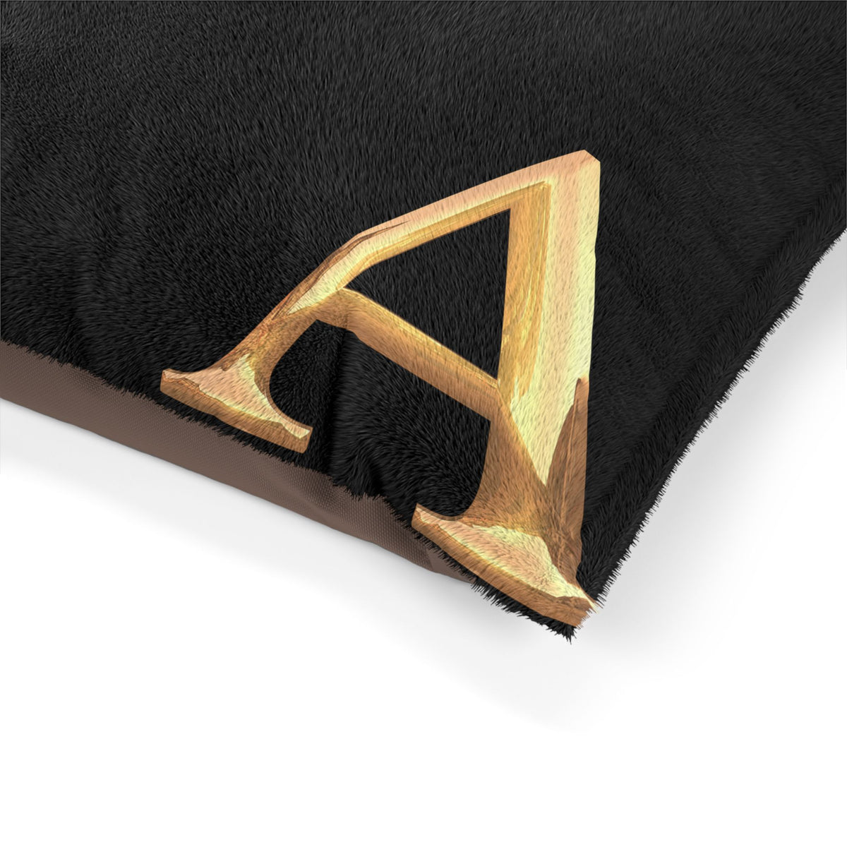 Personalized Pet Bed with Initial - Letter A Custom Dog Bed, Cozy Cat Bed, Unique Pet Gift, Monogrammed Pet Pillow
