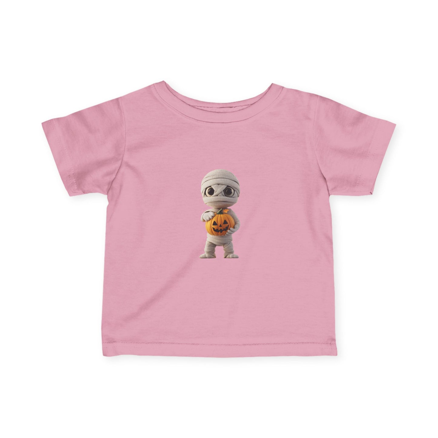 Cute Halloween Infant Tee with Mummy Design, Baby Shirt, Adorable Spooky Gift, Toddler Halloween Outfit, Pumpkin Tee for Kids
