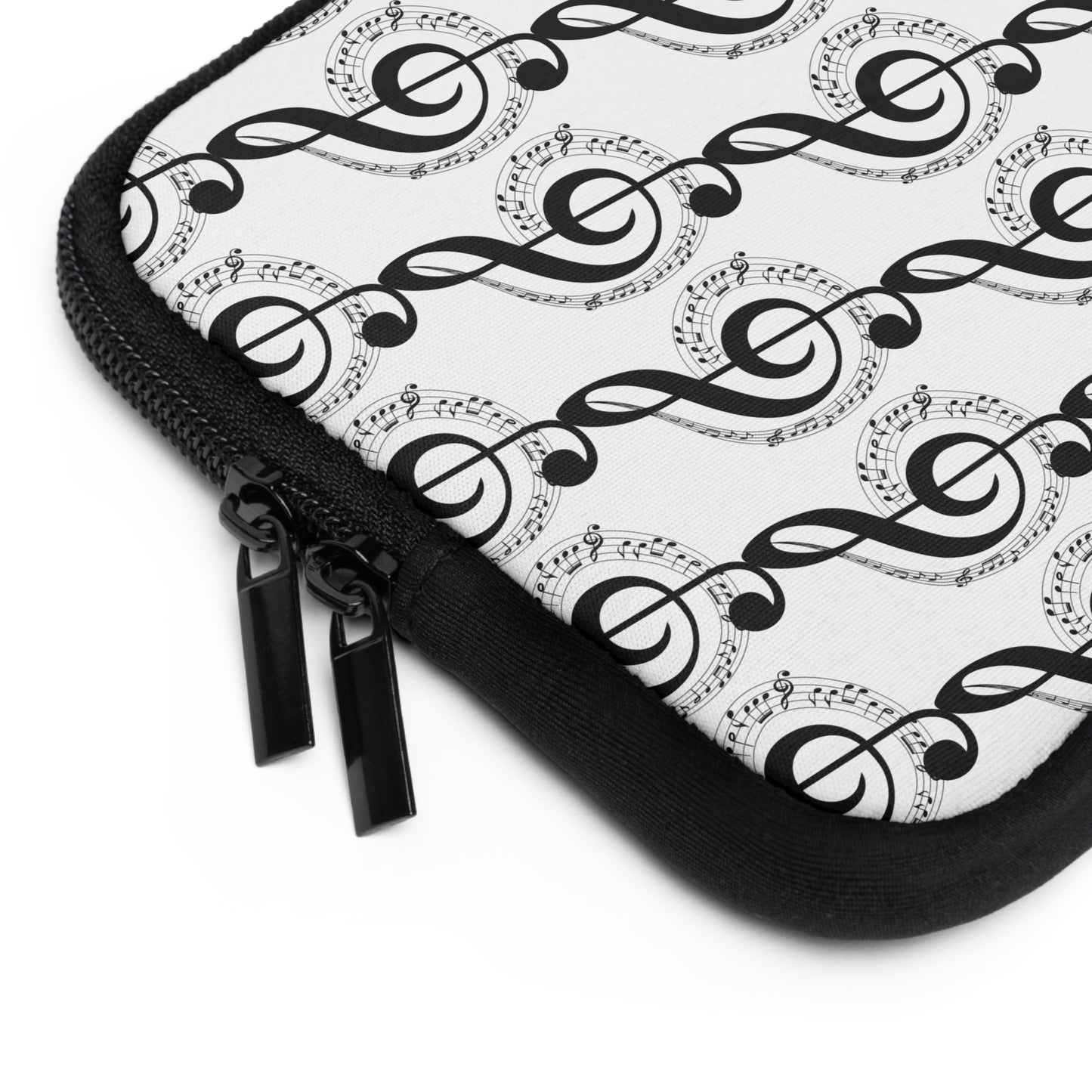 Musical Notes Laptop Sleeve | Perfect for Musicians, Unique Gift for Music Lovers, Creative Tech Accessory, Music-Themed Sleeve