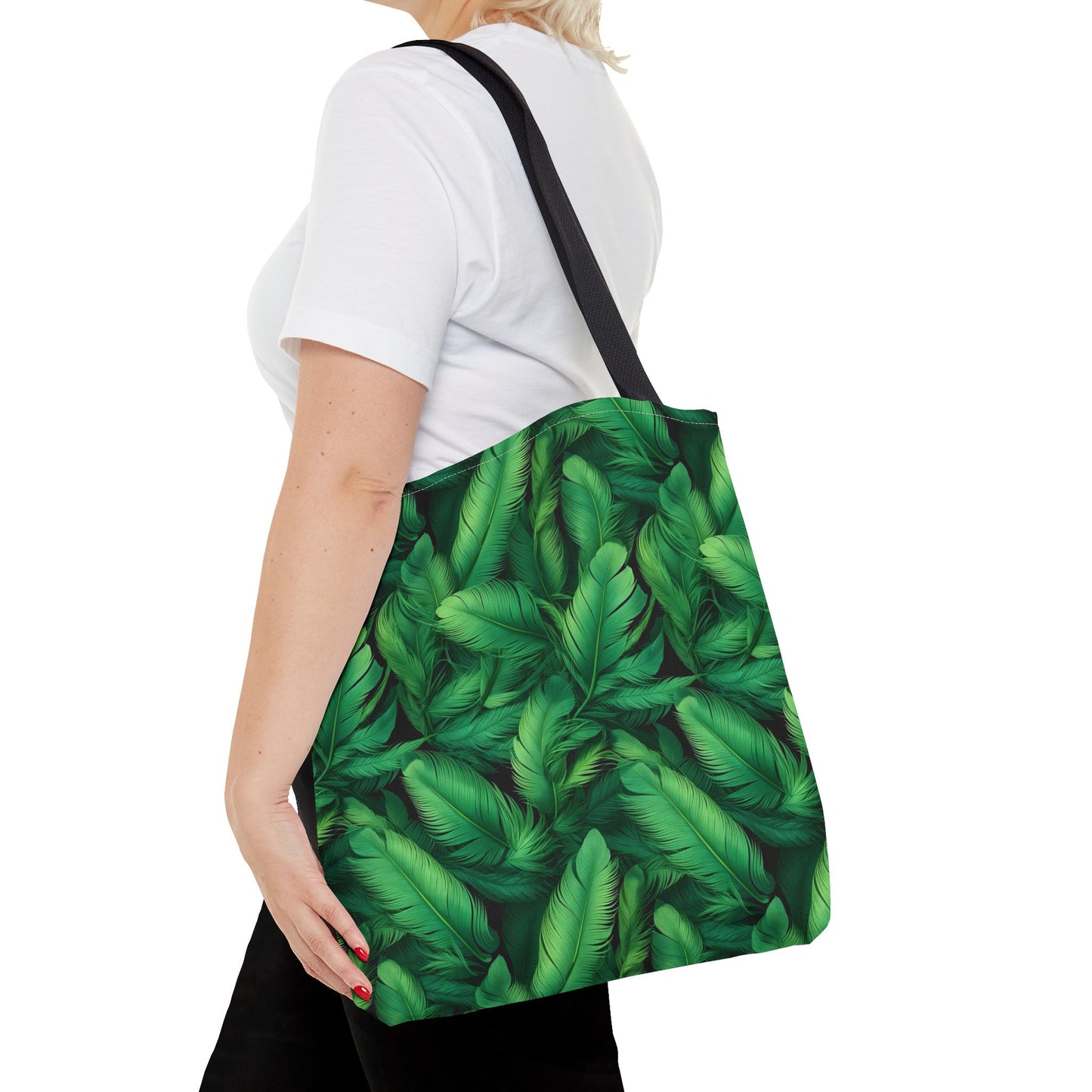 Tropical Leaf Tote Bag, Eco-Friendly Shopping Bag, Beach Day Essential, Vacation Accessory, Summer Gift Idea
