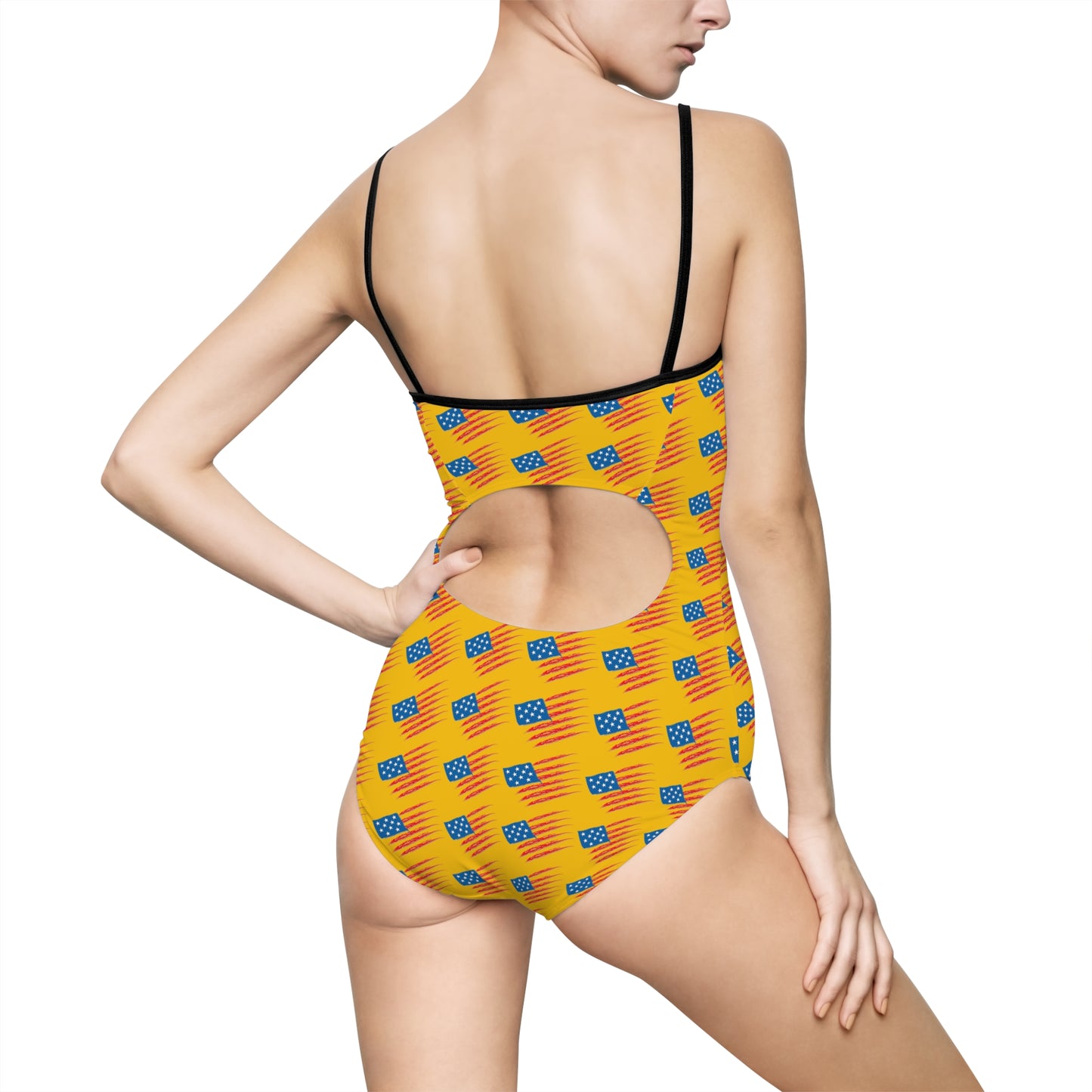 Vibrant Women's One-Piece Swimsuit - Fun Summer Swimwear, Beach Outfit, Pool Party Essential, Vacation Ready, Colorful AOP Design
