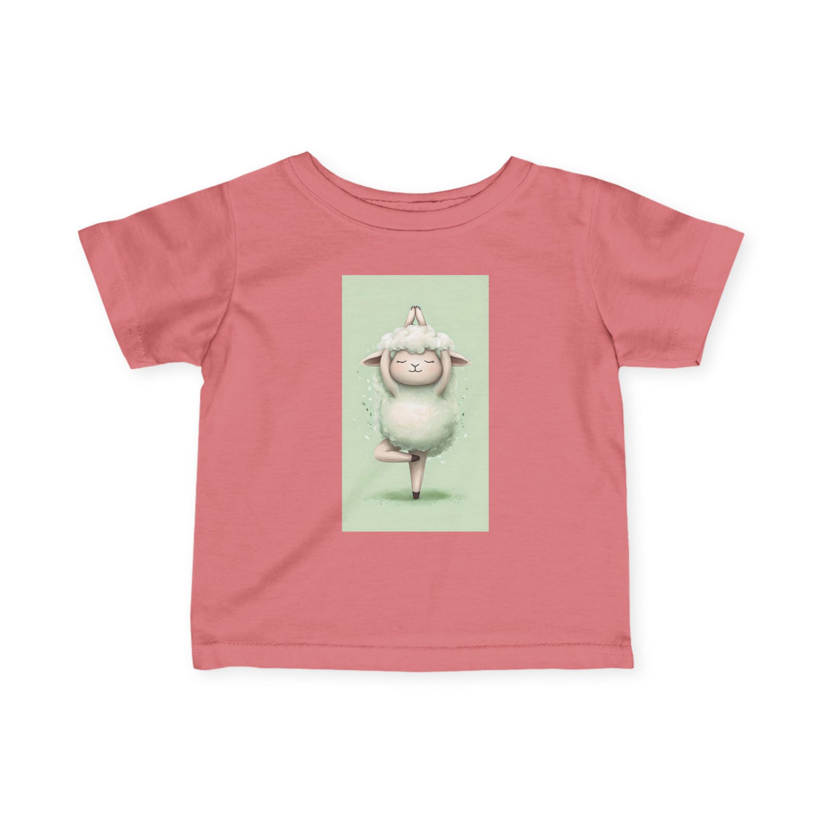 Infant Tee — Cute Ballet Sheep Baby Shirt ("Little Ballerina" Design)