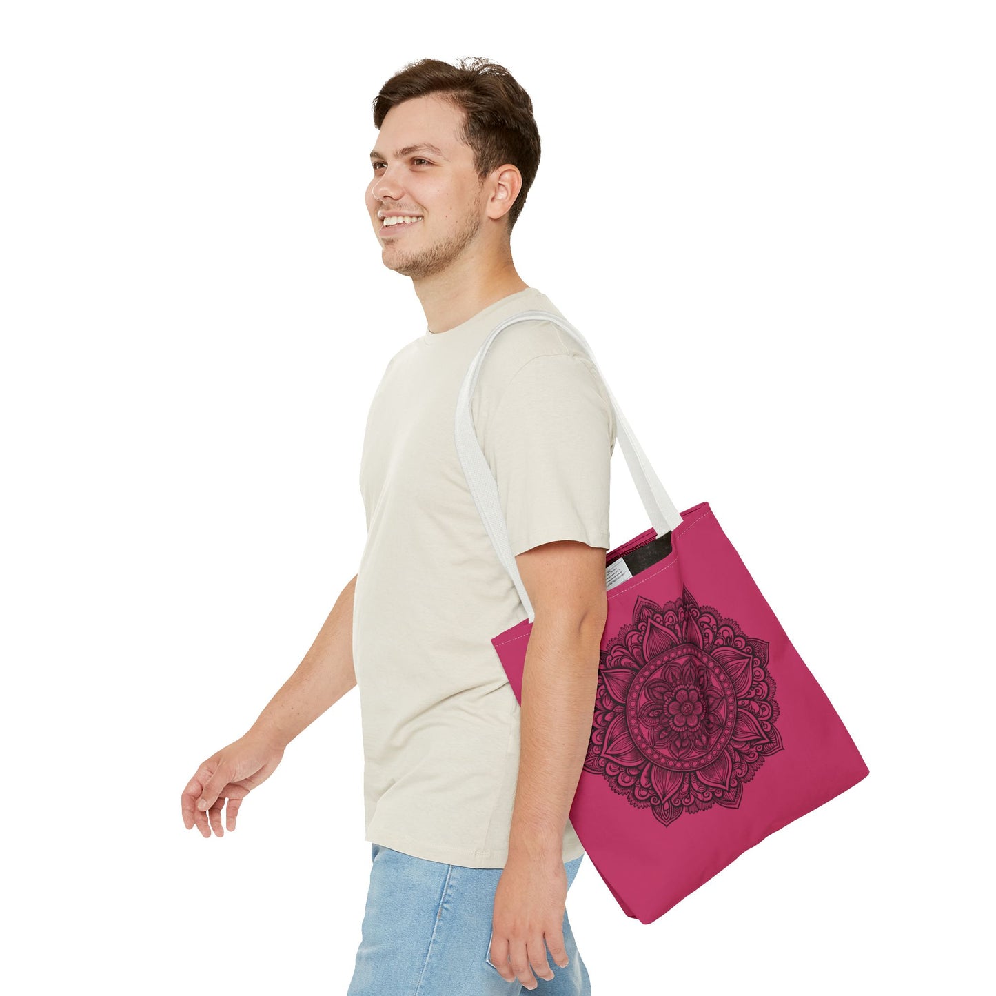 Mandala Tote Bag, Bohemian Style Bag, Eco-Friendly Shopping Bag, Gift for Her, Yoga Lover Tote