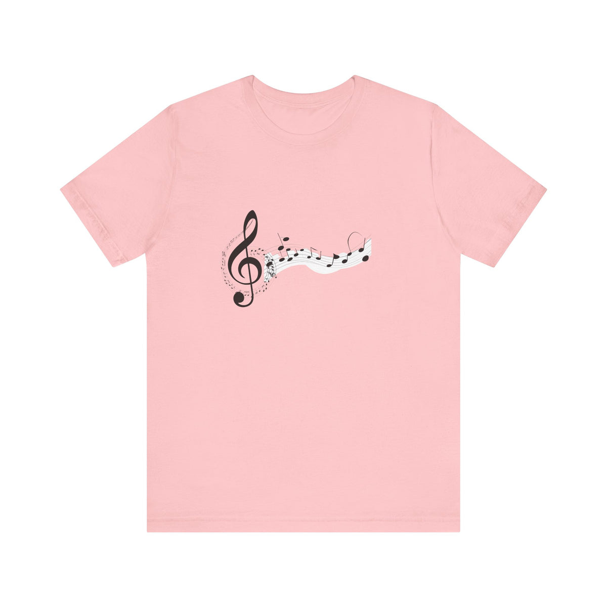 Musical Notes Short Sleeve Tee for Music Lovers