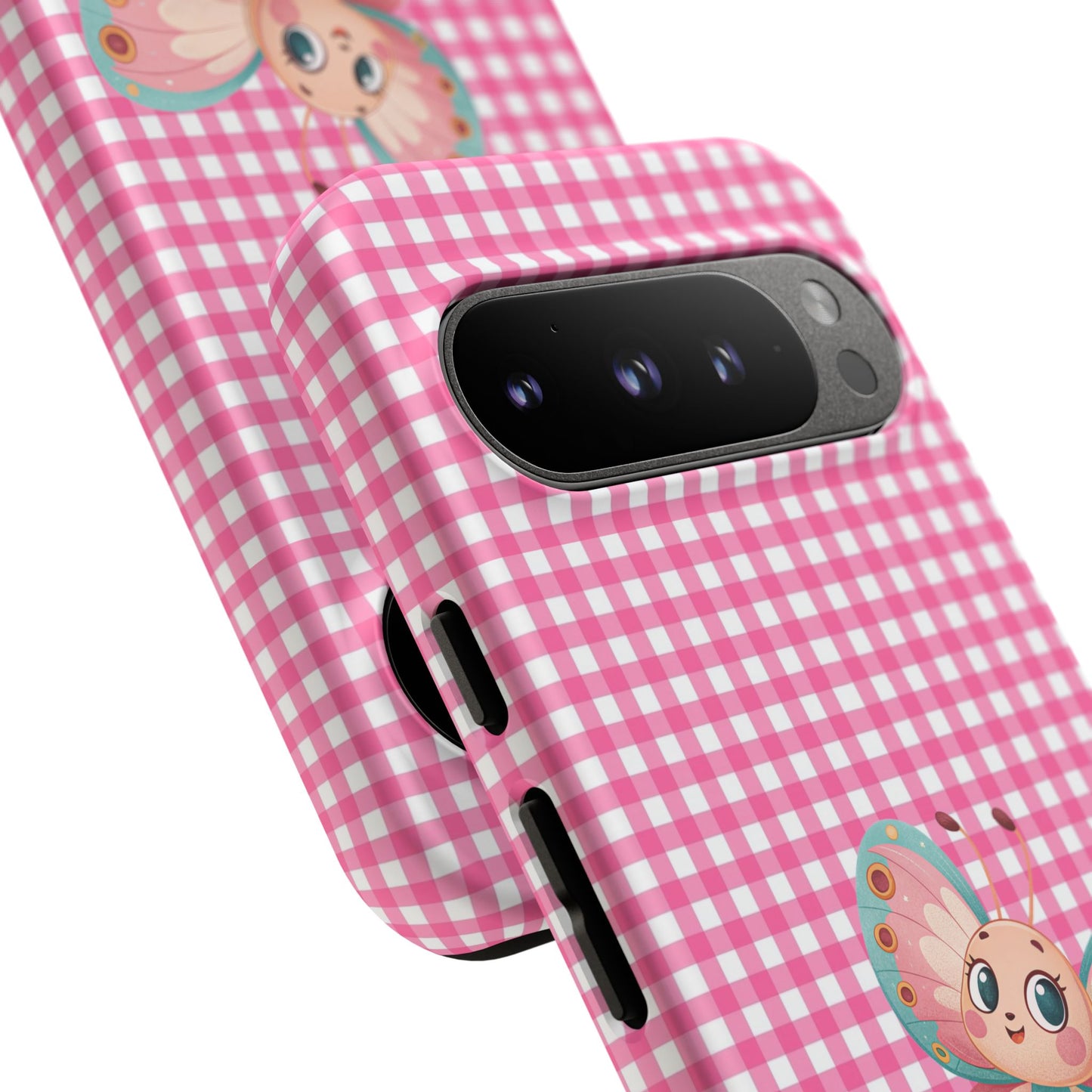 Cute Butterfly Phone Case, Tough Cases, Floral Phone Accessory, Gift for Her, Spring Fashion, Kids' Birthday Present, Pastel Aesthetic