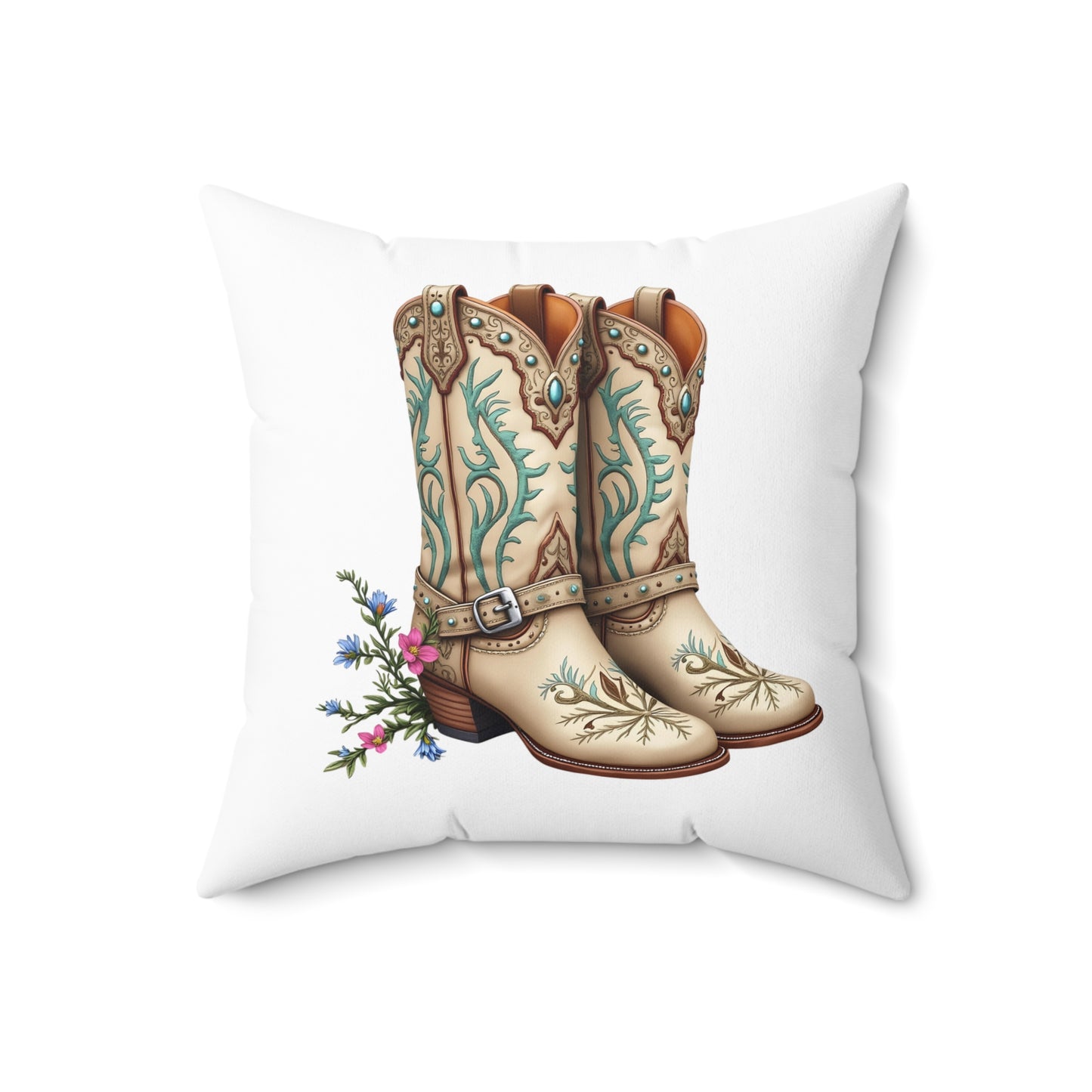 Rustic Cowboy Boots Pillow | Western Decor Cushion, Farmhouse Charm, Home Accent, Gift for Cowgirl, Country Decor