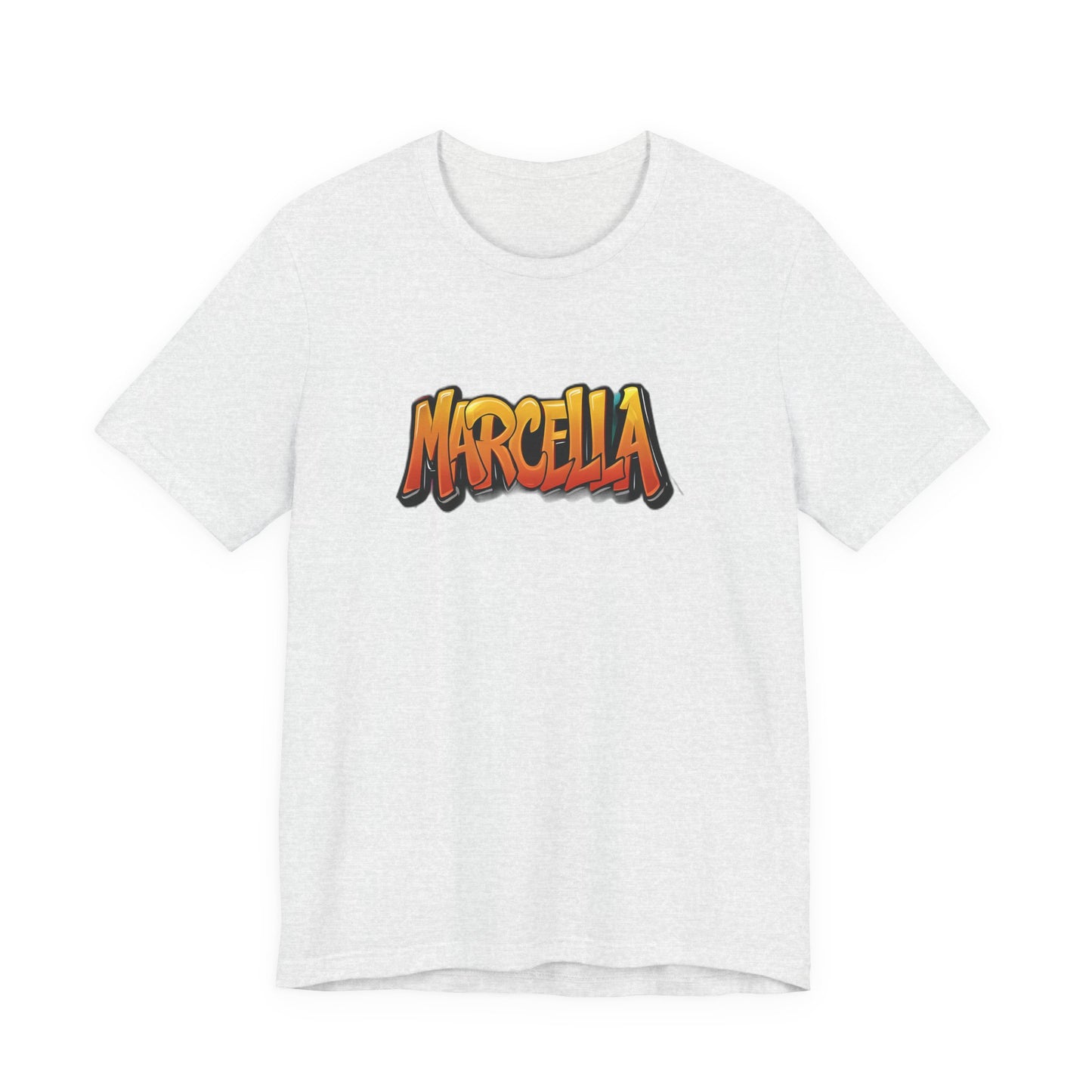 Marcella Graphic Tee, Unisex Short Sleeve Shirt for Casual Wear, Gift for Friends, Summer Outfit, Unique Name Shirt
